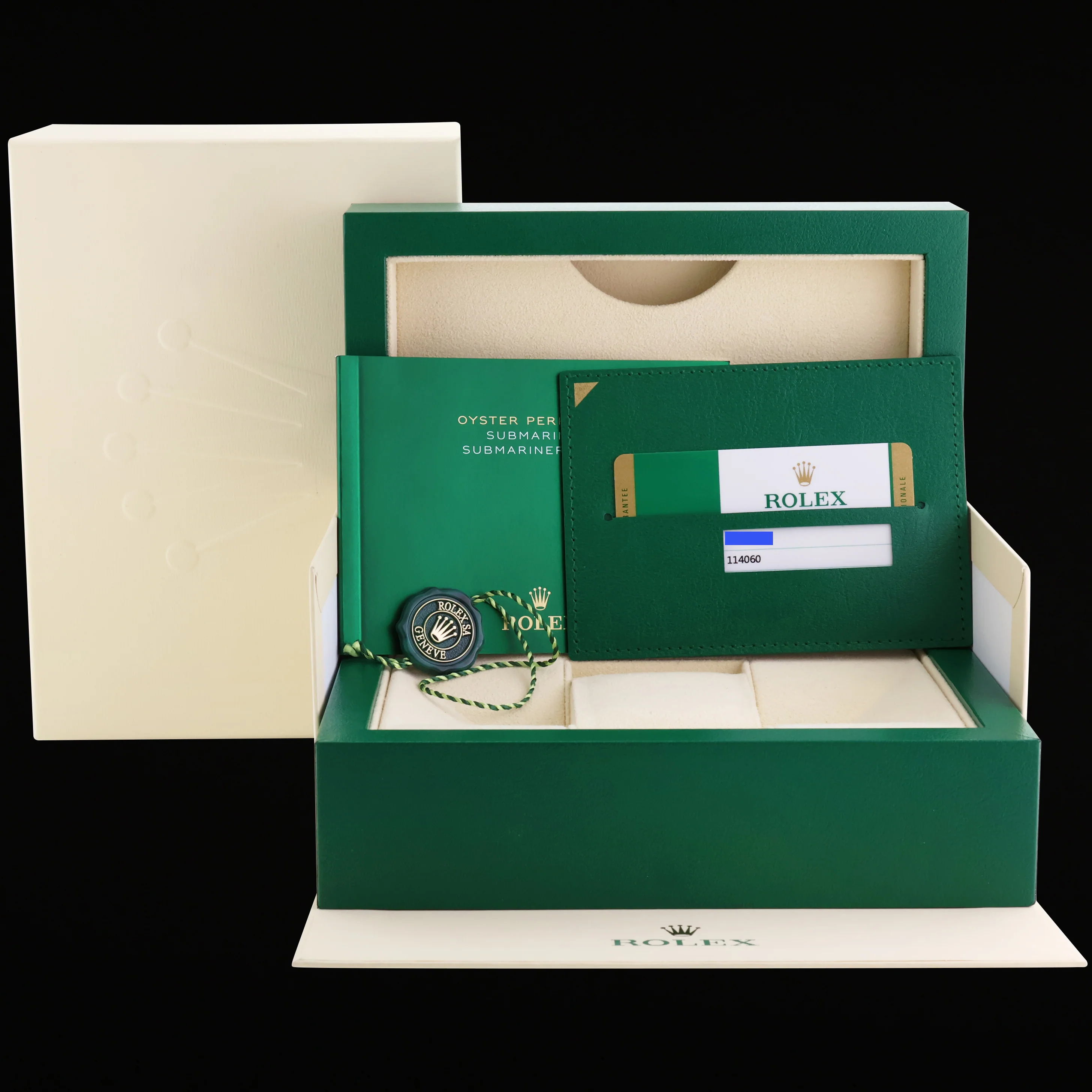 MINT 2018 PAPERS Rolex Submariner No Date 114060 LN Steel Black Ceramic Watch Box - Image 7