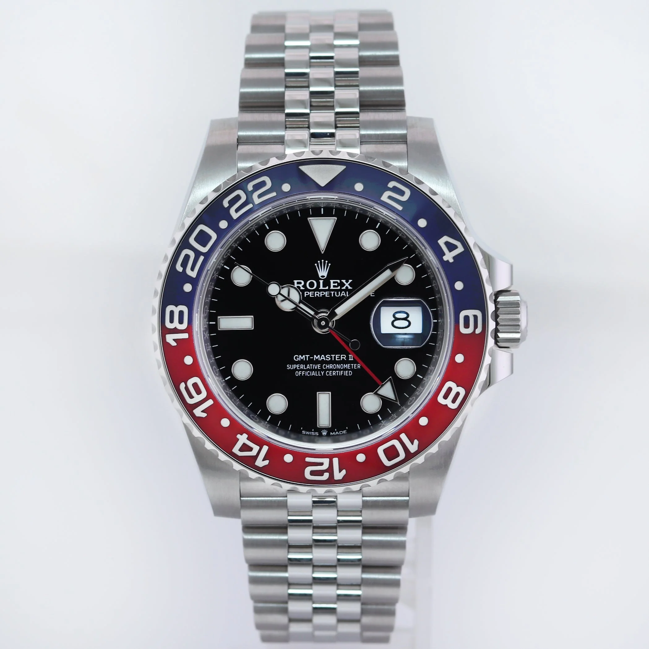 MINT 2019 PAPERS Rolex GMT Master II PEPSI Red Blue Jubilee Ceramic 126710 BLRO Watch - Image 2