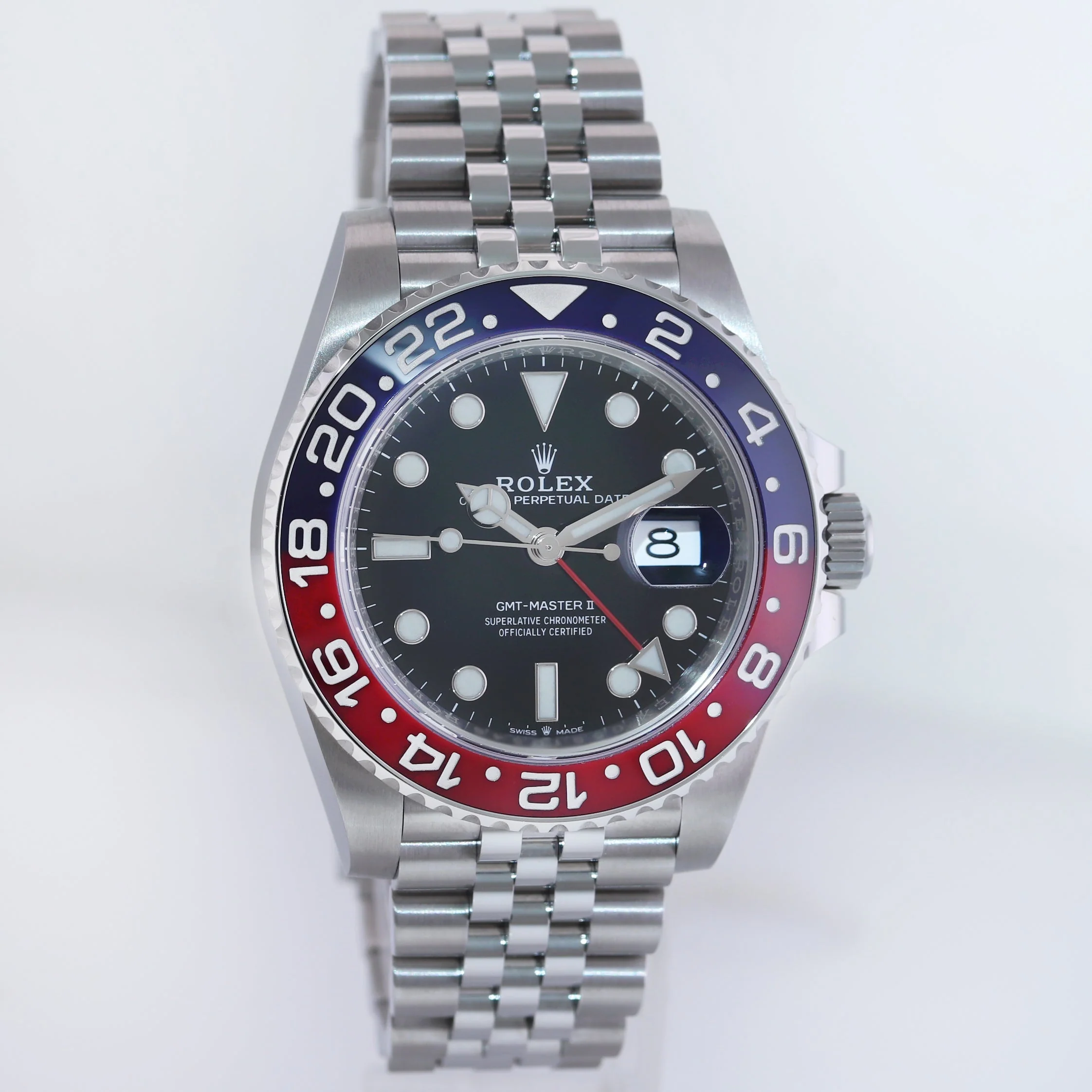 MINT 2019 PAPERS Rolex GMT Master II PEPSI Red Blue Jubilee Ceramic 126710 BLRO Watch - Image 3