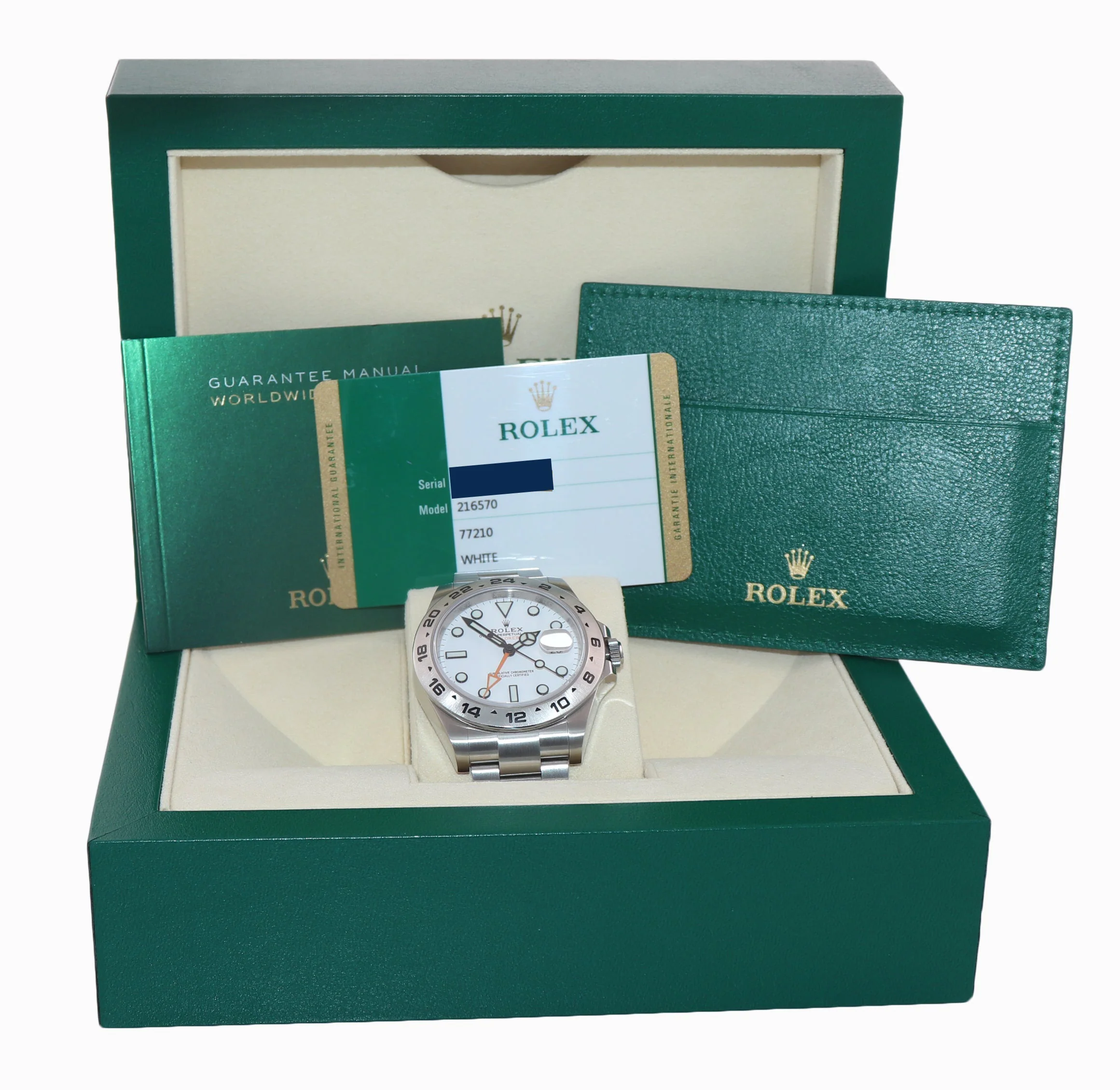 MINT 2019 PAPERS Rolex Explorer II 42mm 216570 Polar White Dial Steel Watch Box - Image 7