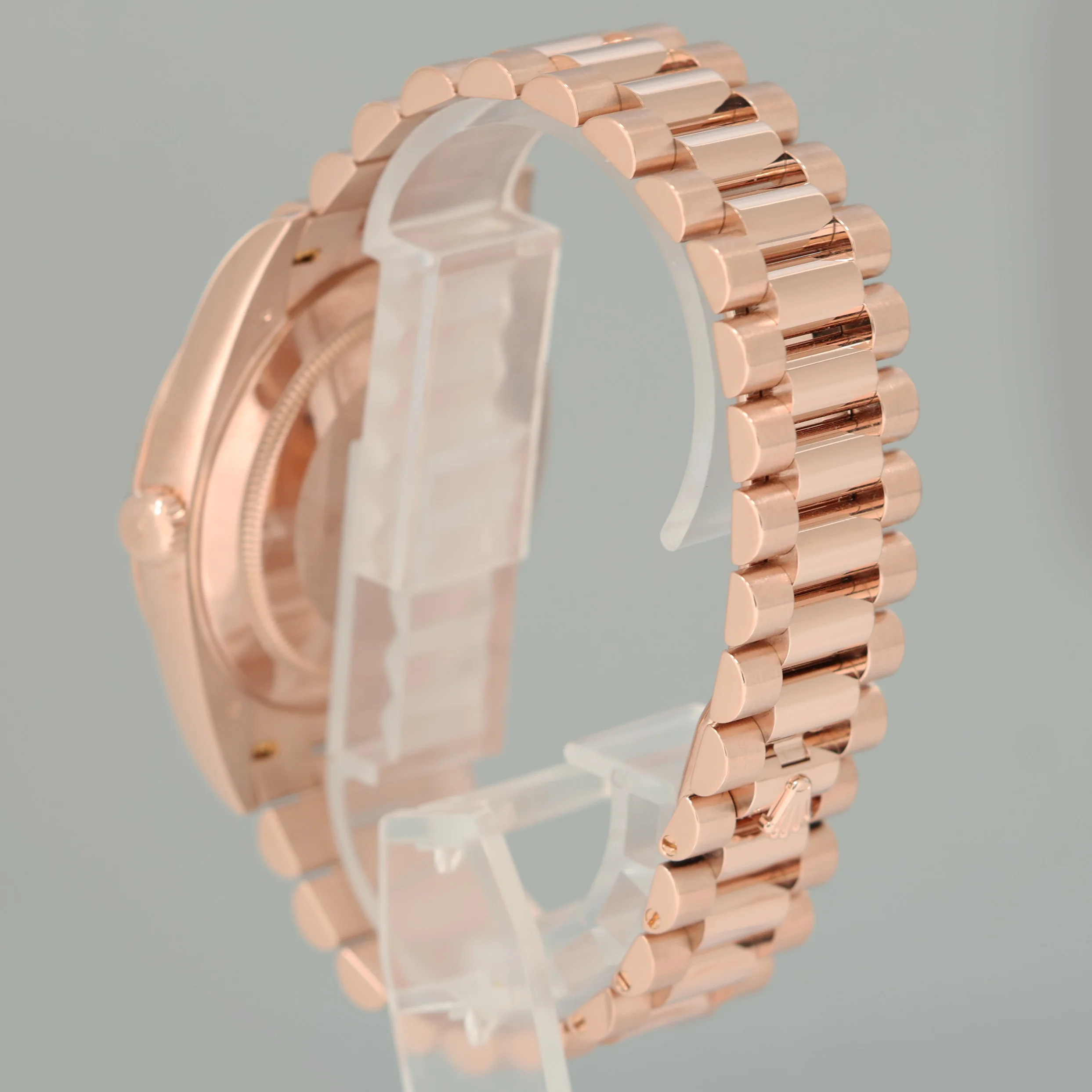 PAPERS MINT 2020 Rolex President 40mm Rose Gold Sundust Diamond 228235 Watch Box - Image 4