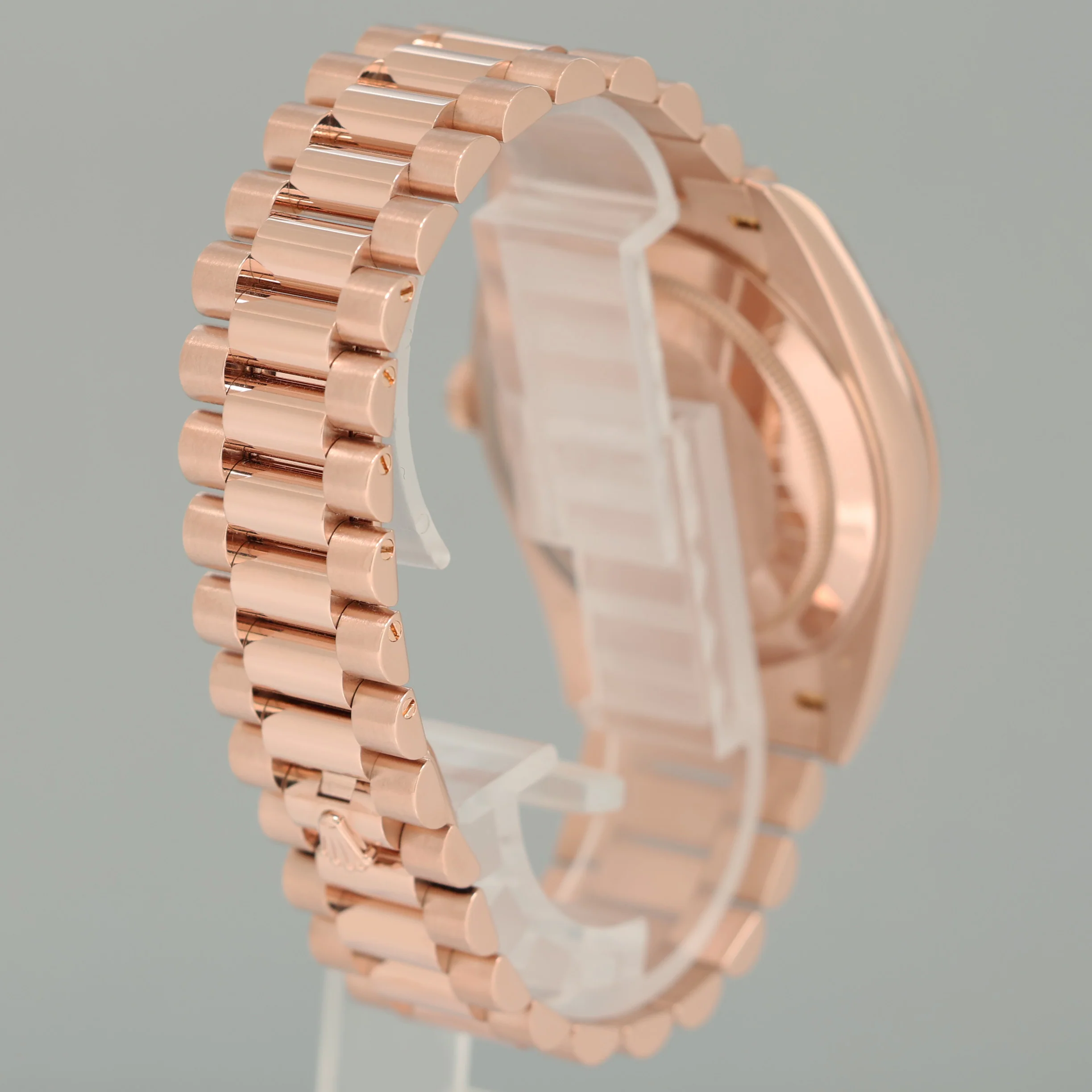 PAPERS MINT 2020 Rolex President 40mm Rose Gold Sundust Diamond 228235 Watch Box - Image 6