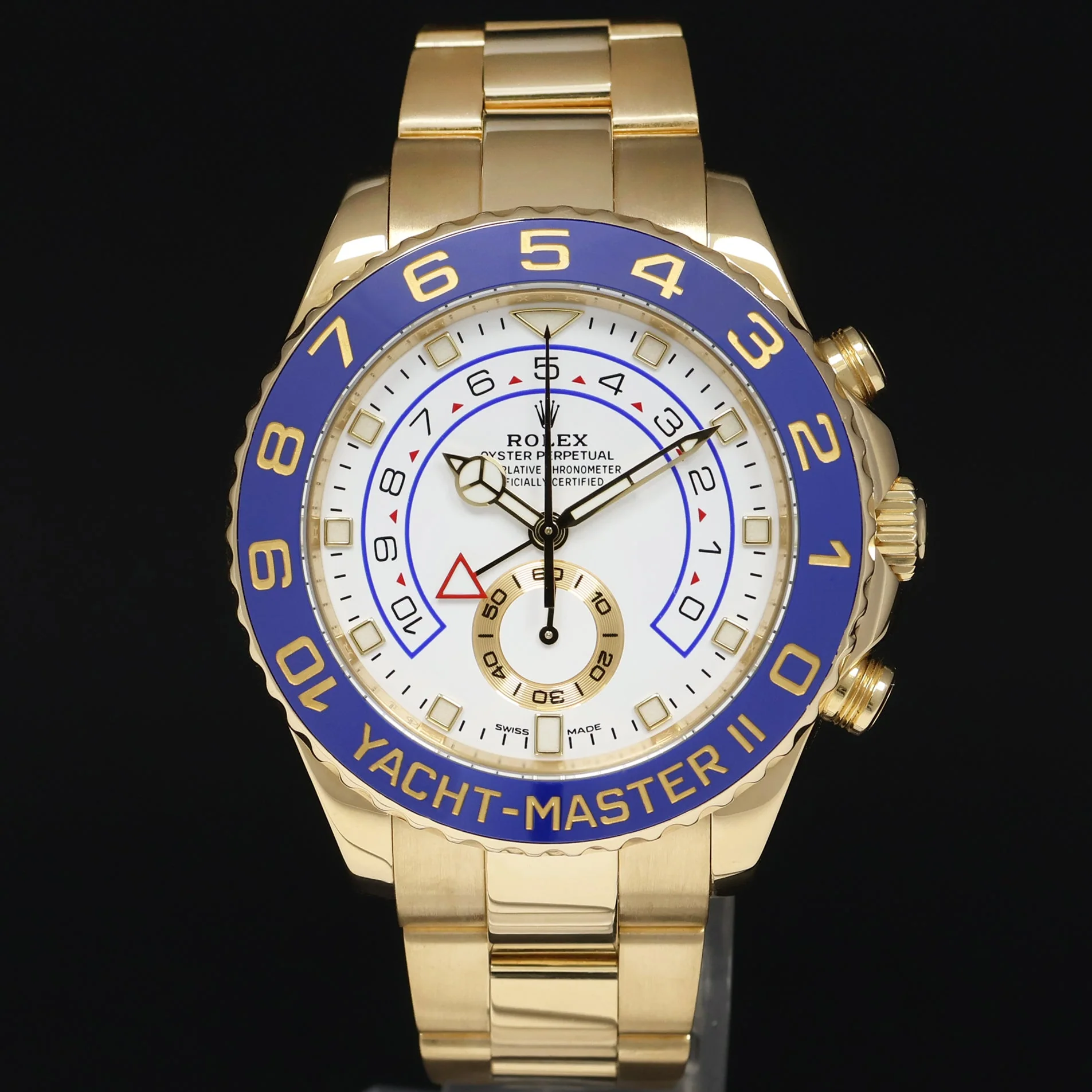 MINT 2023 MERCEDES HANDS Rolex Yacht-Master 2 Yellow Gold 44mm 116688 Watch Box - Image 2