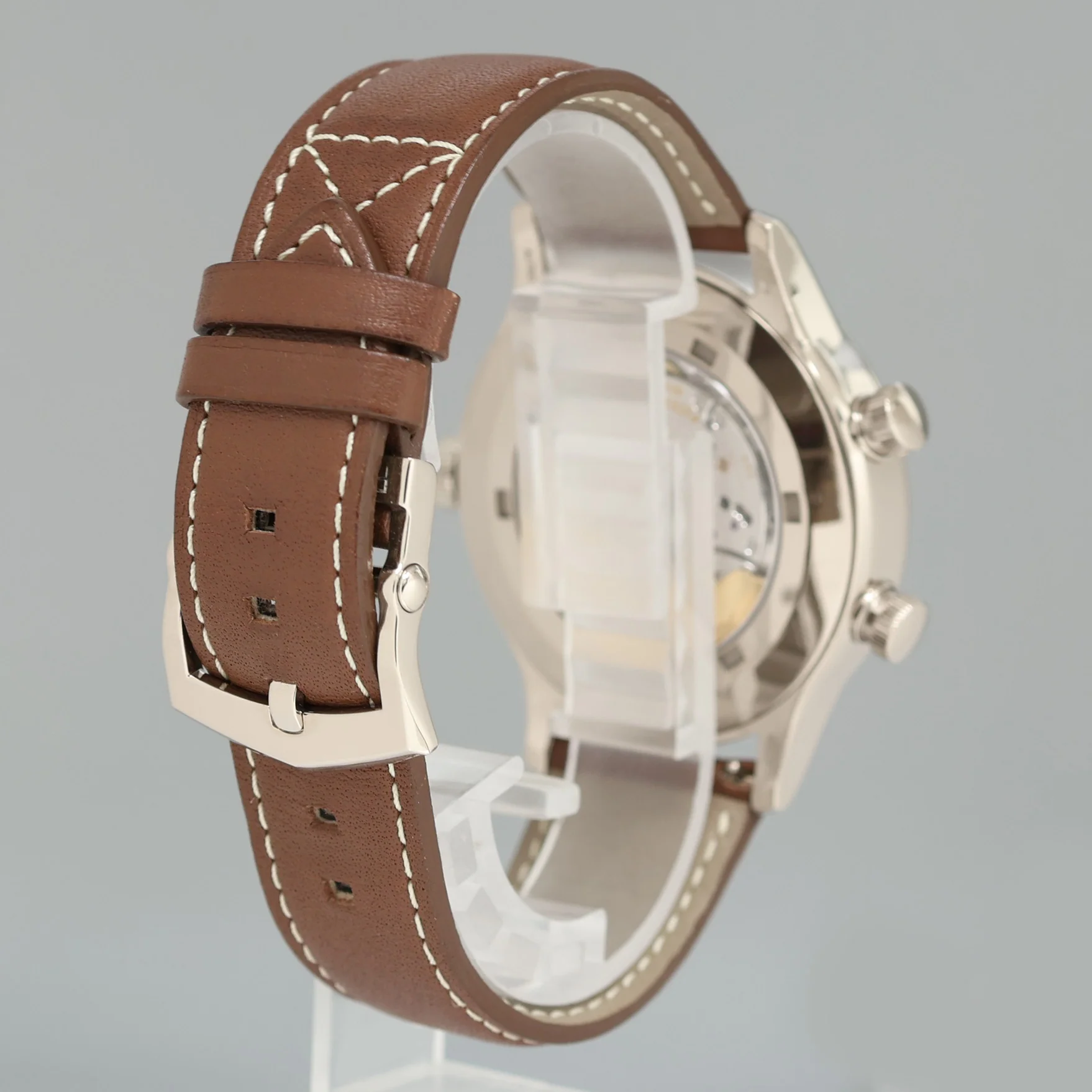 MINT 5524G Patek Philippe Blue Leather White Gold Travel Time 42mm Watch - Image 6