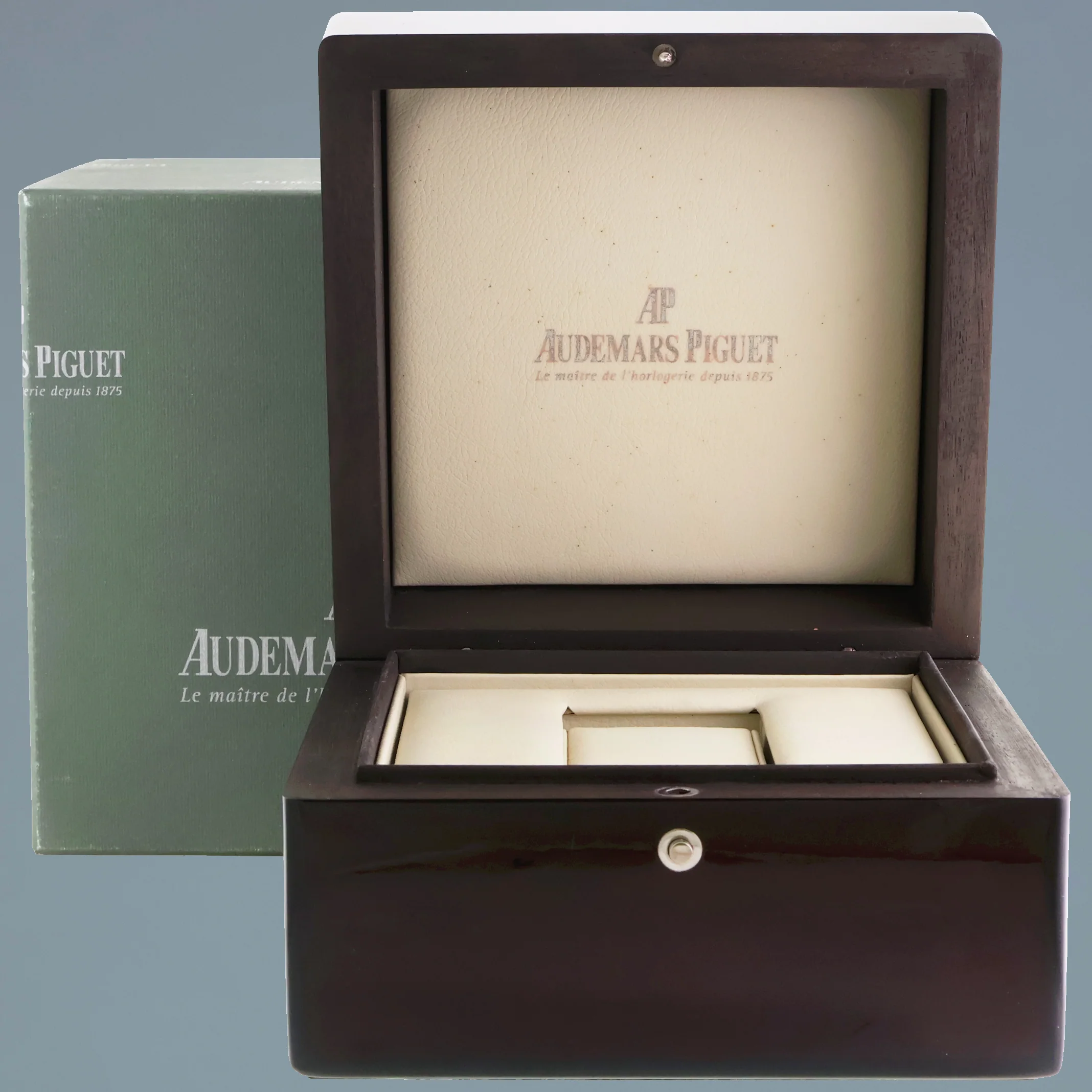 MINT Audemars Piguet Royal Oak Dual Time Steel 26120ST White Dial 39mm Watch Box - Image 7