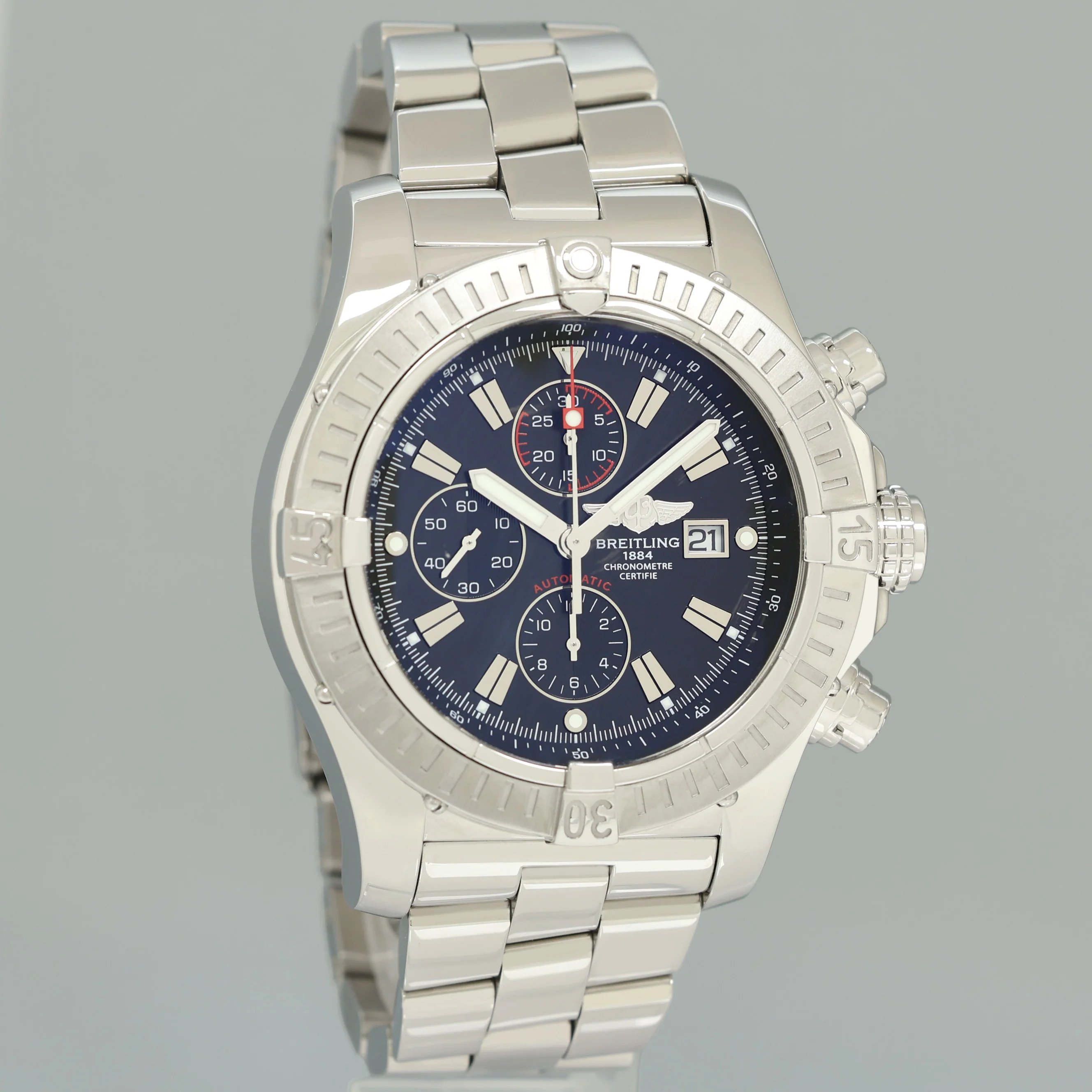 2009 Papers MINT Breitling Super Avenger A1337011 48MM Black Stainless Steel Box - Image 3