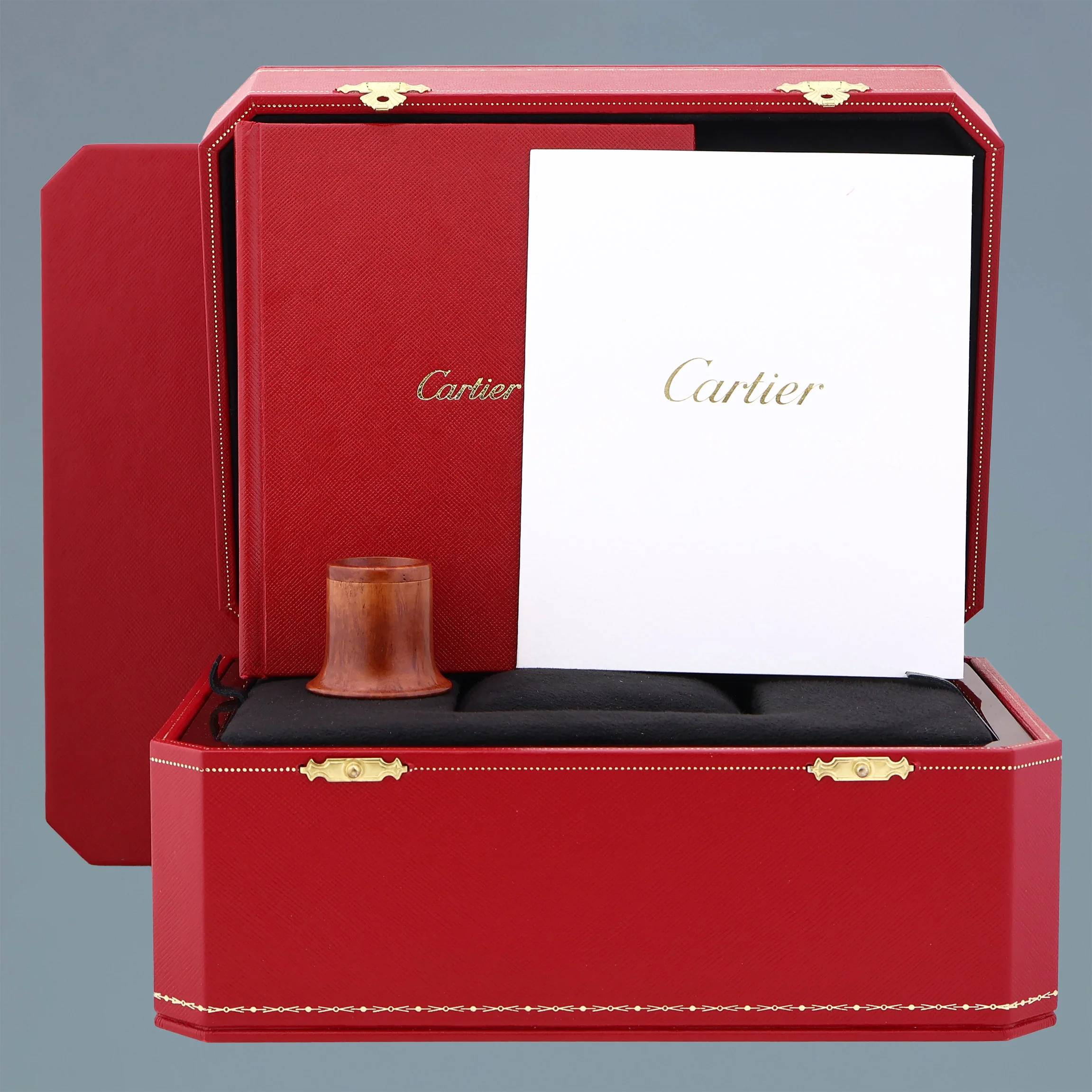 PAPERS MINT Cartier White Gold Leather Dumont Skeleton W2020033 Manual Wind Watch - Image 7
