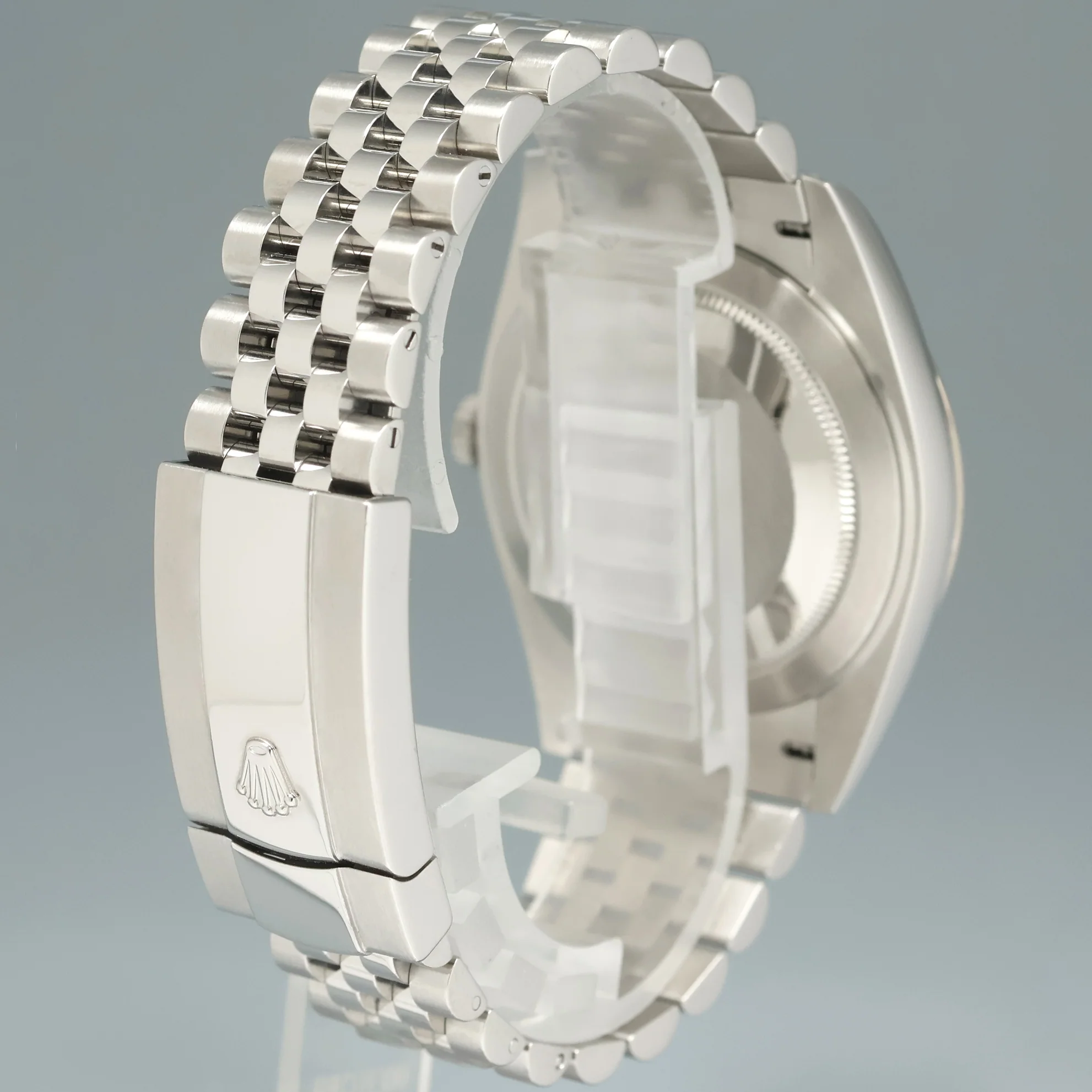MINT PAPERS Rolex DateJust 41 Blue Stick Steel 41mm Jubilee White Gold Fluted 126334 Watch - Image 6