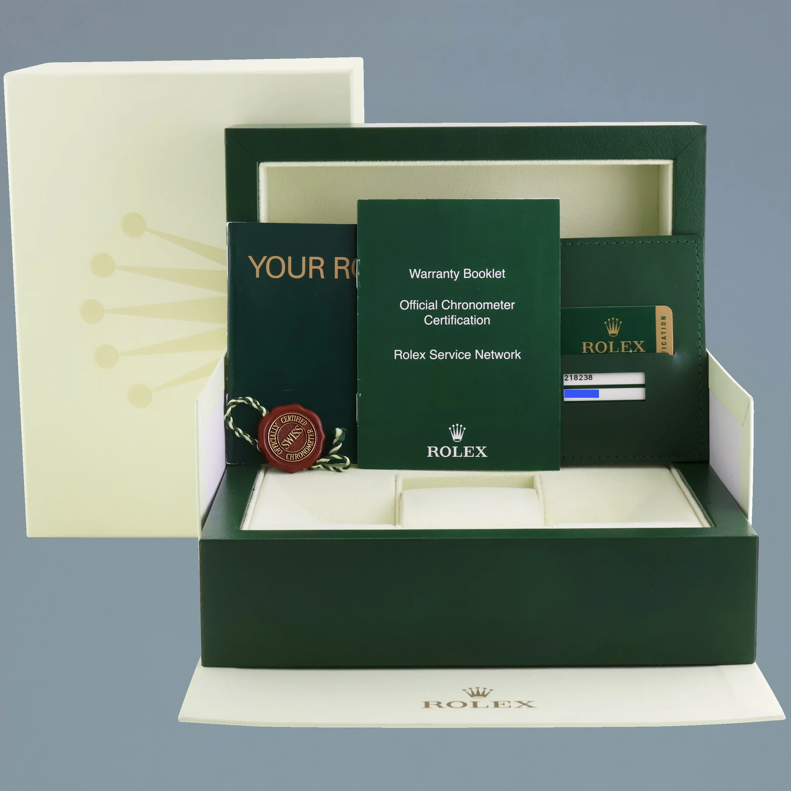 MINT PAPERS Rolex Day Date II President Yellow Gold Diamond 41mm 218238 Watch Box - Image 7