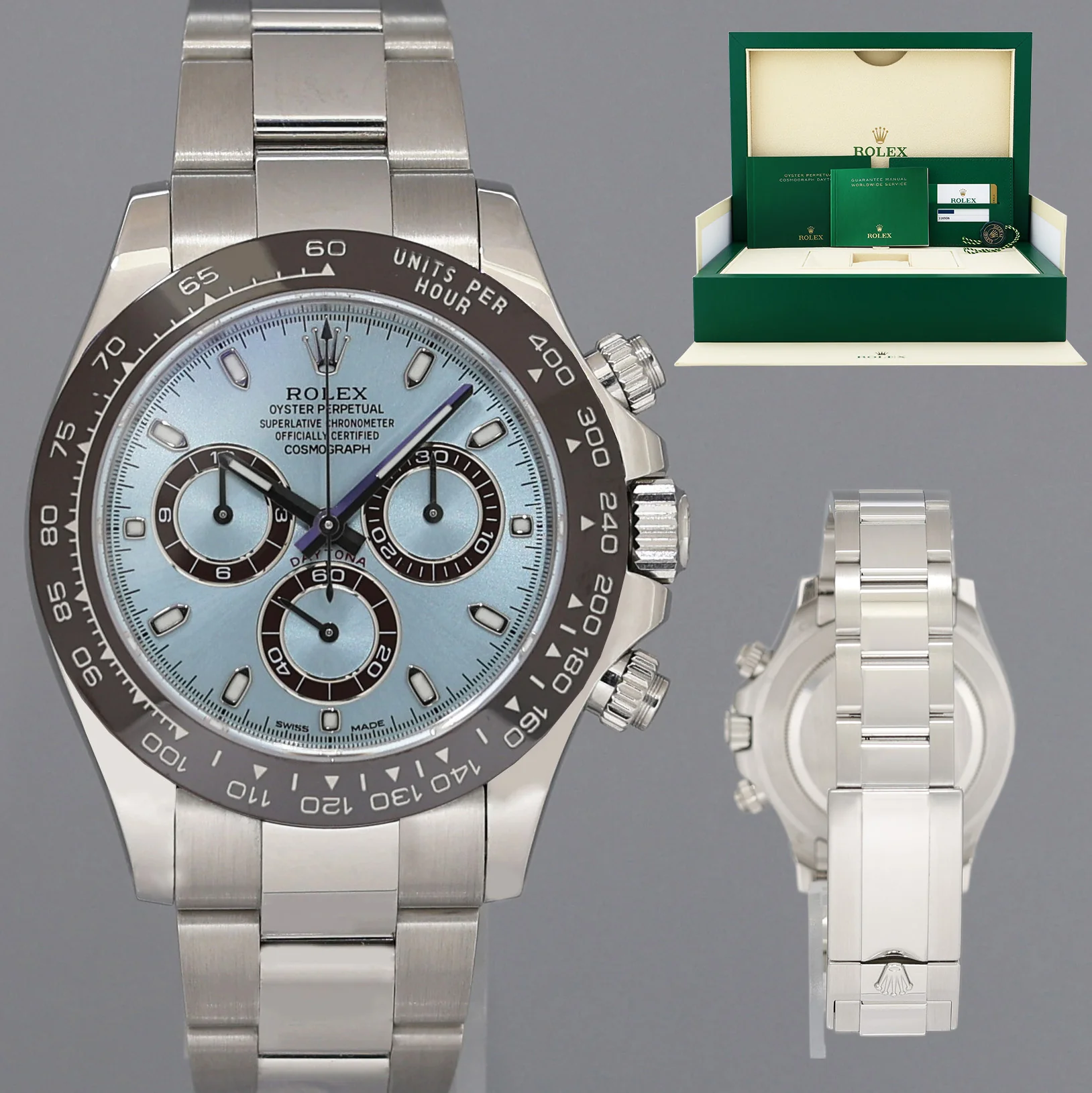 MINT PAPERS Rolex Daytona 116506 Platinum Glacier Ice Blue Ceramic Watch Box