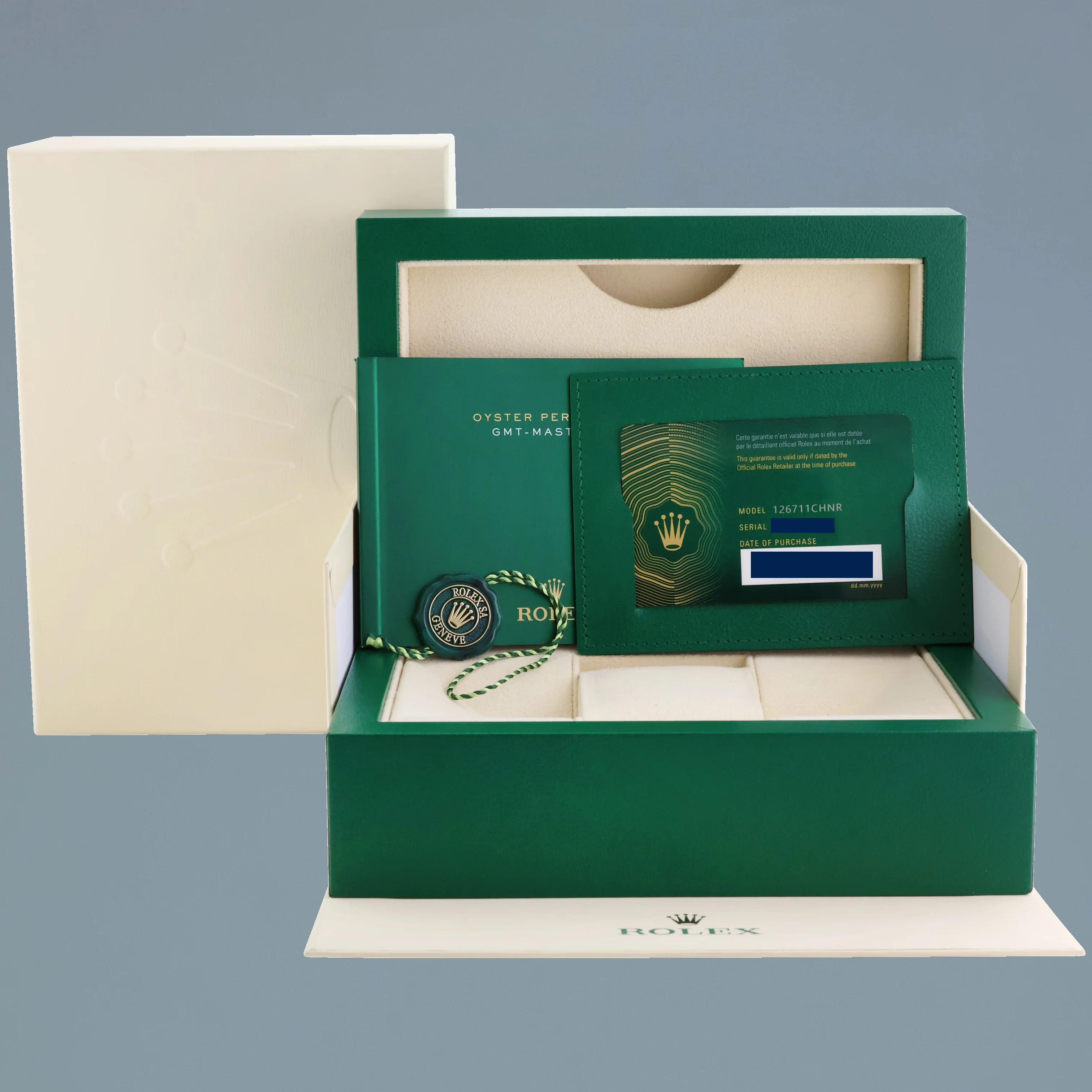 MINT PAPERS Rolex GMT Master II Root Beer Rose Gold 126711 CHNR Watch Box - Image 7