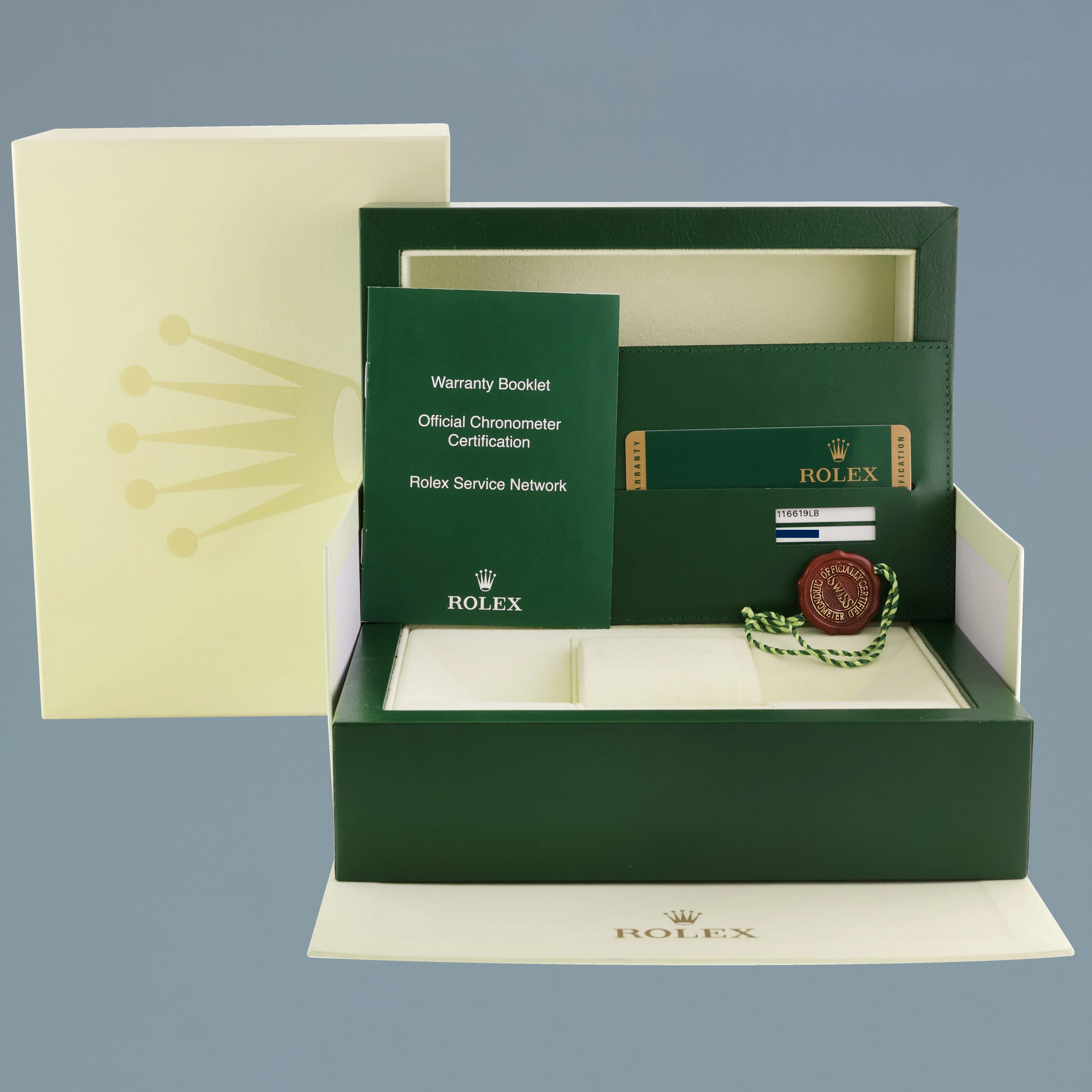 MINT PAPERS Rolex Submariner Blue Smurf 116619 White Gold 40mm Watch Box - Image 7