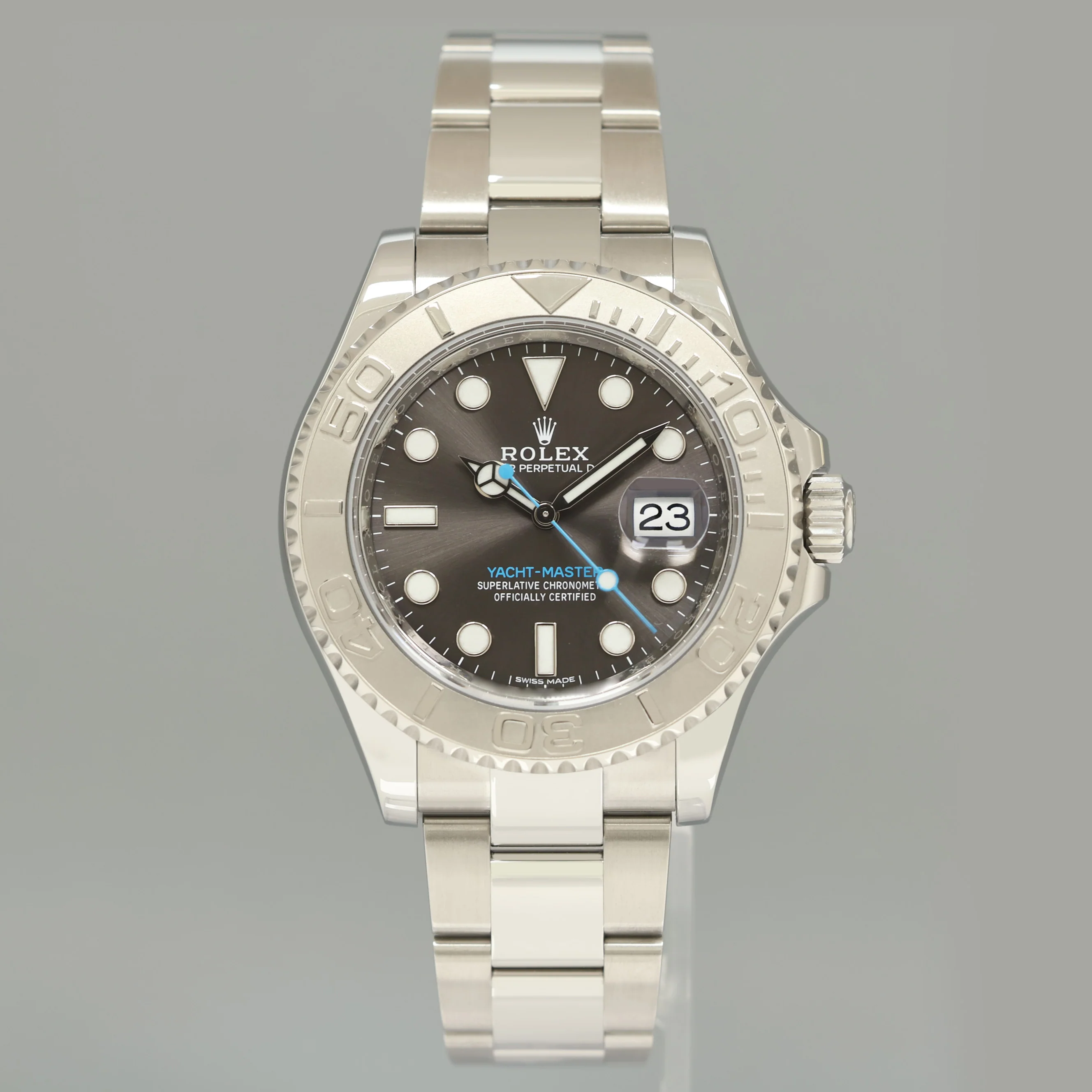 MINT PAPERS Rolex Yacht-Master 116622 Rhodium Steel Platinum Blue 40mm Watch Box - Image 2