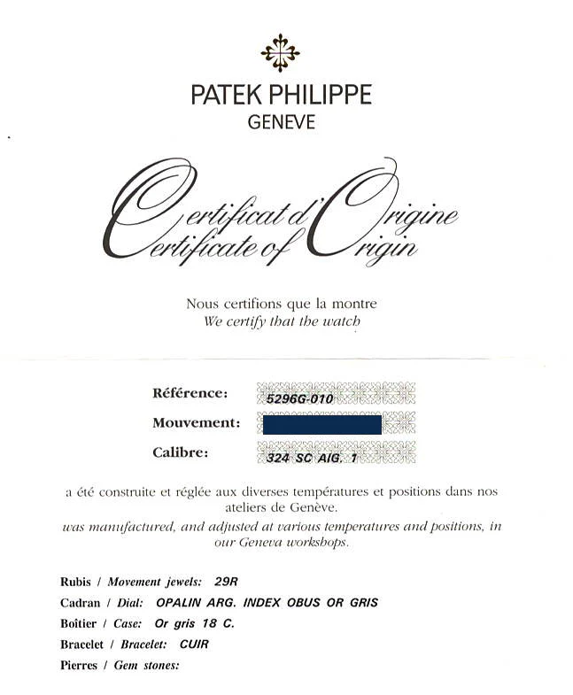 2010 PAPERS MINT Patek Philippe 5296G 38mm White Gold Calatrava Black Leather Watch - Image 8