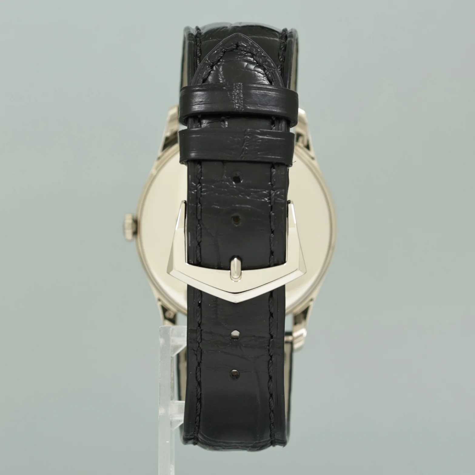 MINT Patek Philippe 5196G 37mm White Gold Calatrava Black Leather Watch Box - Image 5