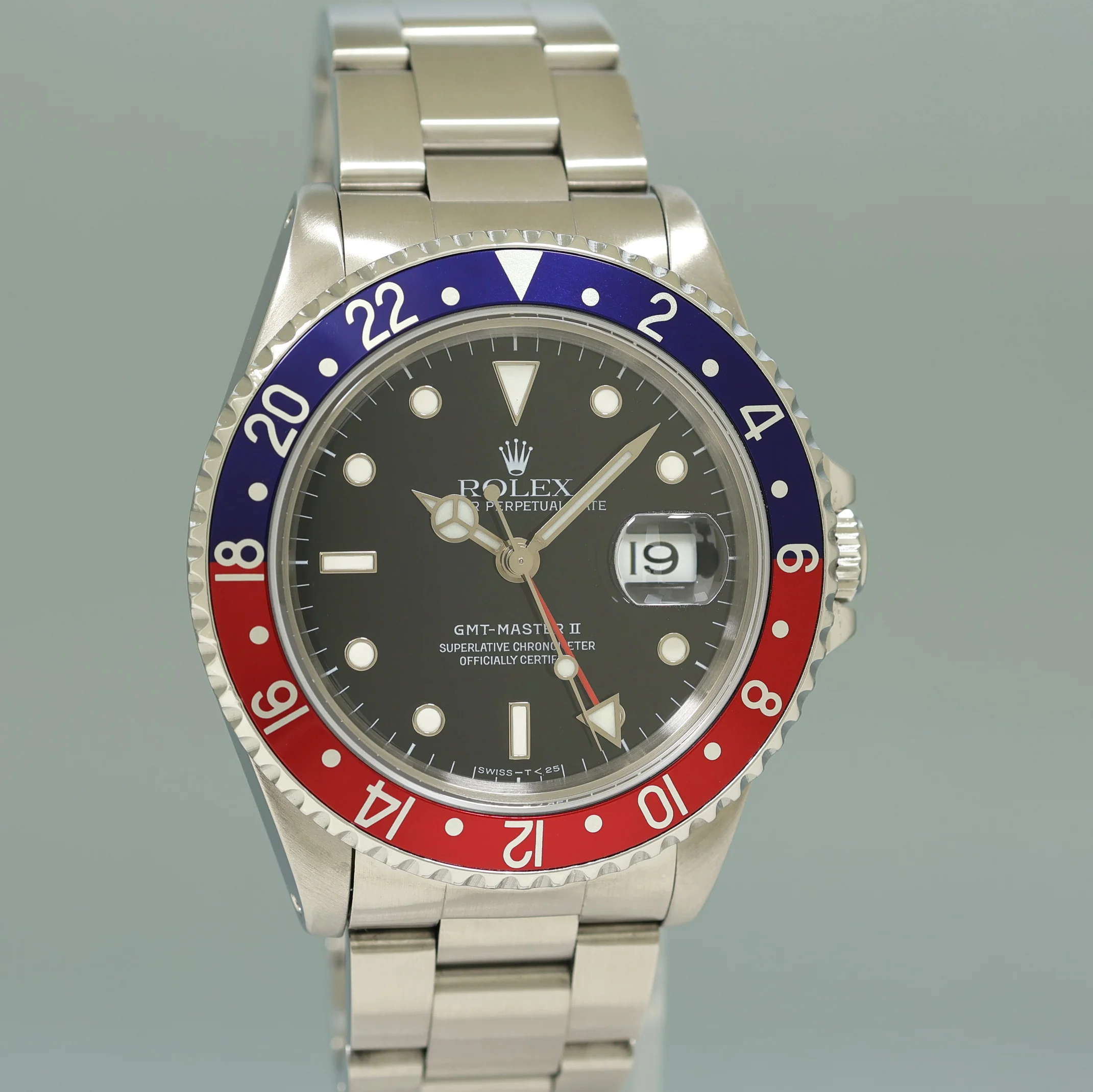 MINT Rolex 16710 GMT-Master II Pepsi Blue Red 40mm Tritium Steel Watch Box - Image 3