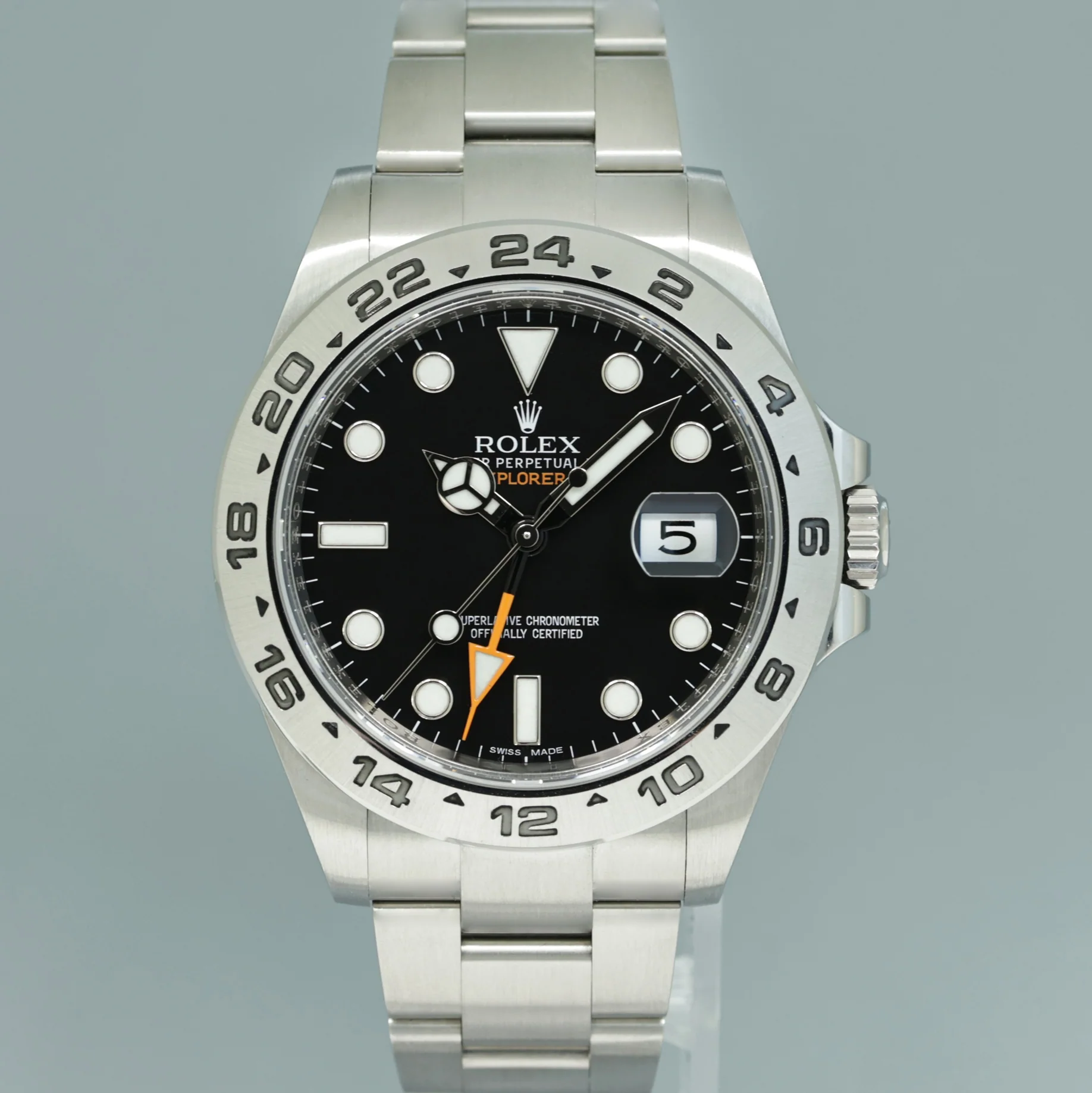 MINT Rolex 216570 Explorer II 42mm Black Dial Steel Oyster Watch Box - Image 2
