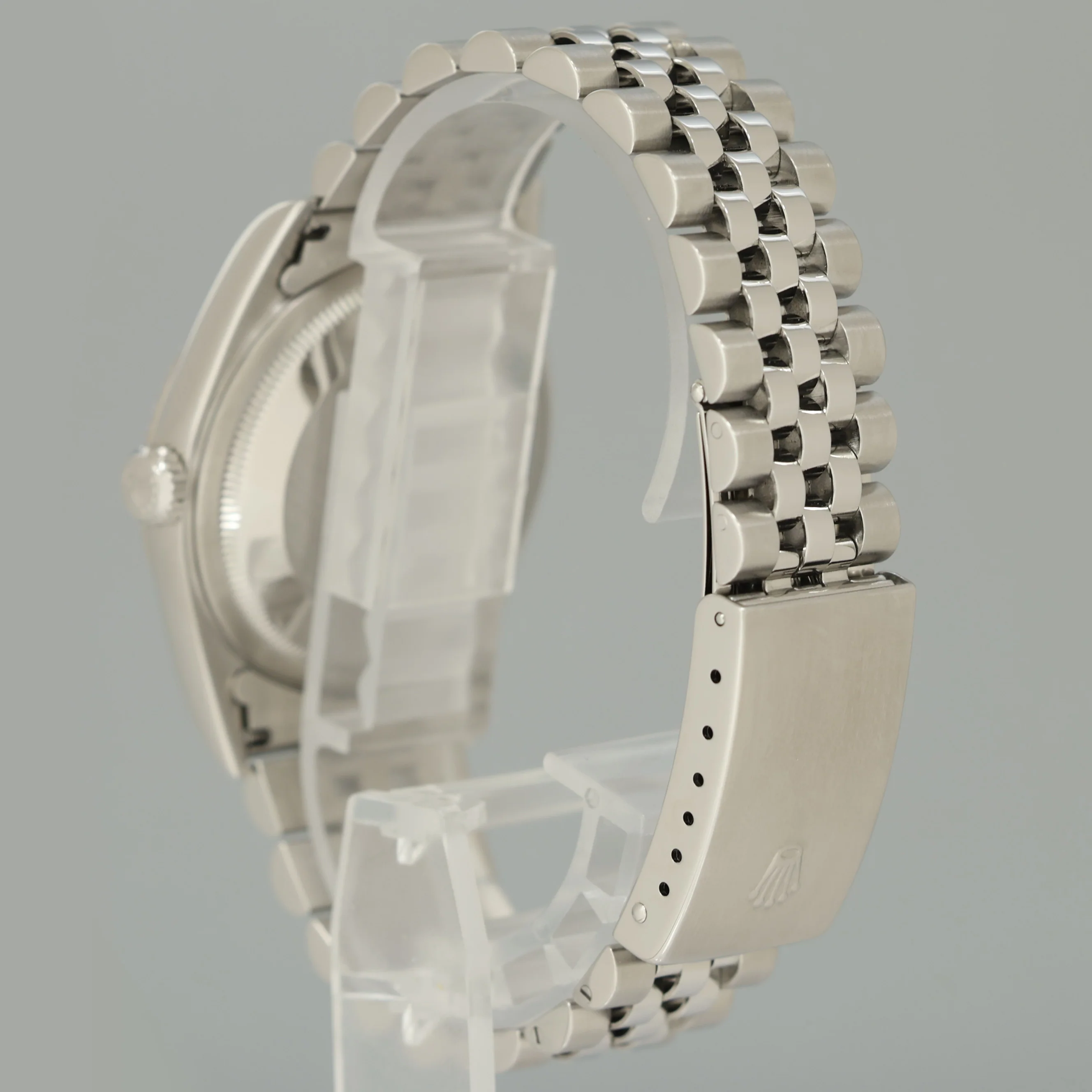 MINT Rolex DateJust 16234 Blue Roman Jubilee White Gold Fluted Watch Box - Image 4