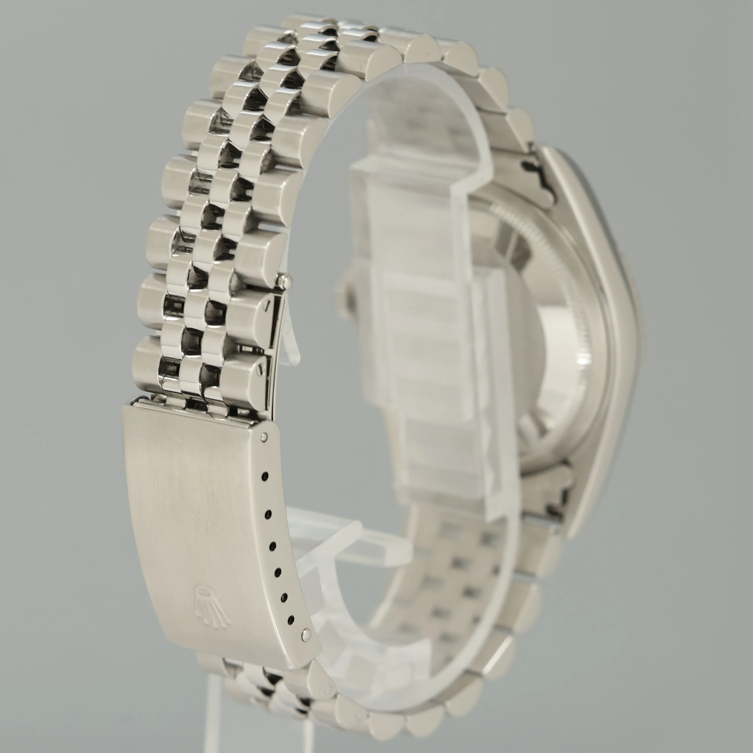 MINT Rolex DateJust 16234 Blue Roman Jubilee White Gold Fluted Watch Box - Image 6
