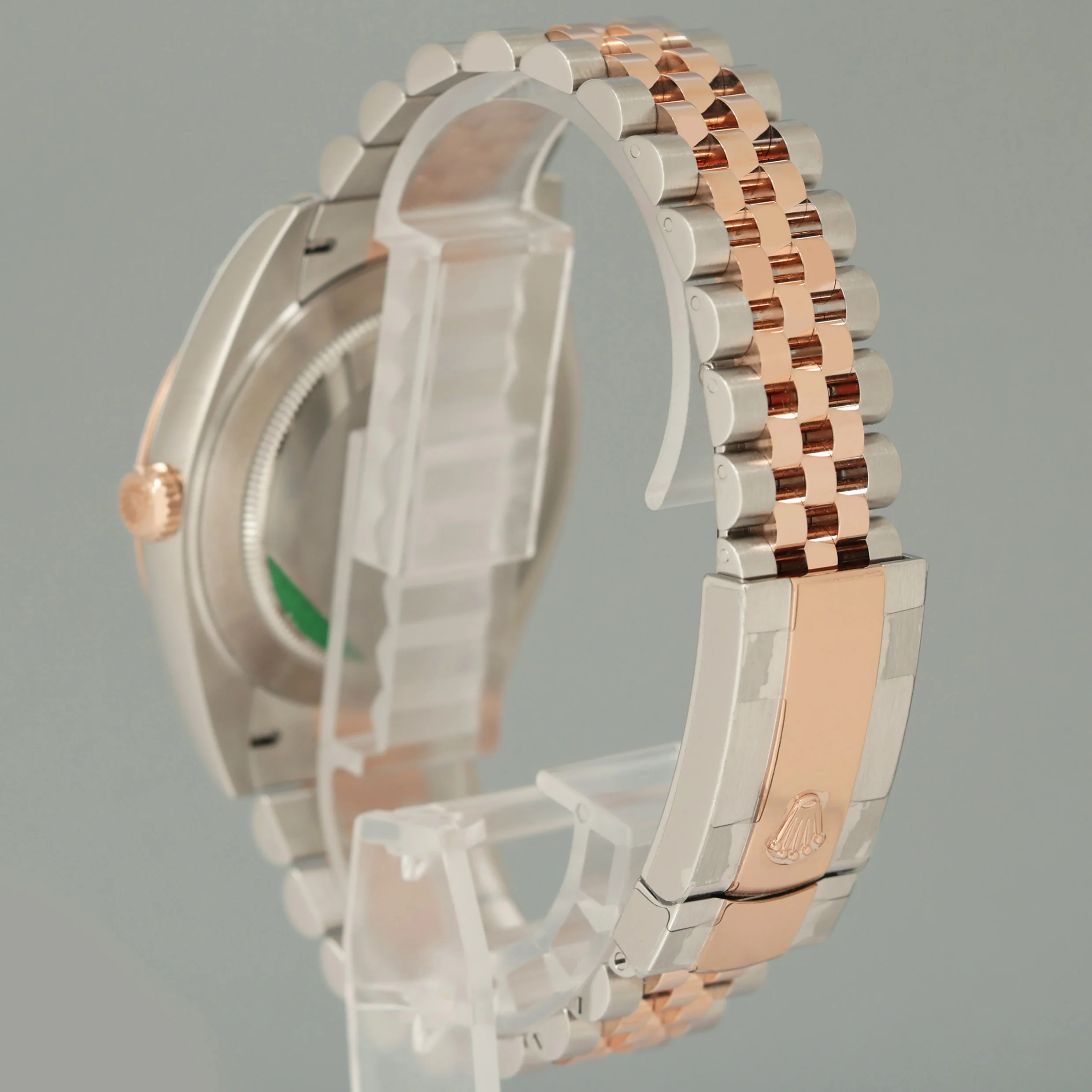 2023 PAPERS NEW Rolex DateJust 41 126331 Motif Rose Gold Two-Tone Jubilee Watch Box - Image 4