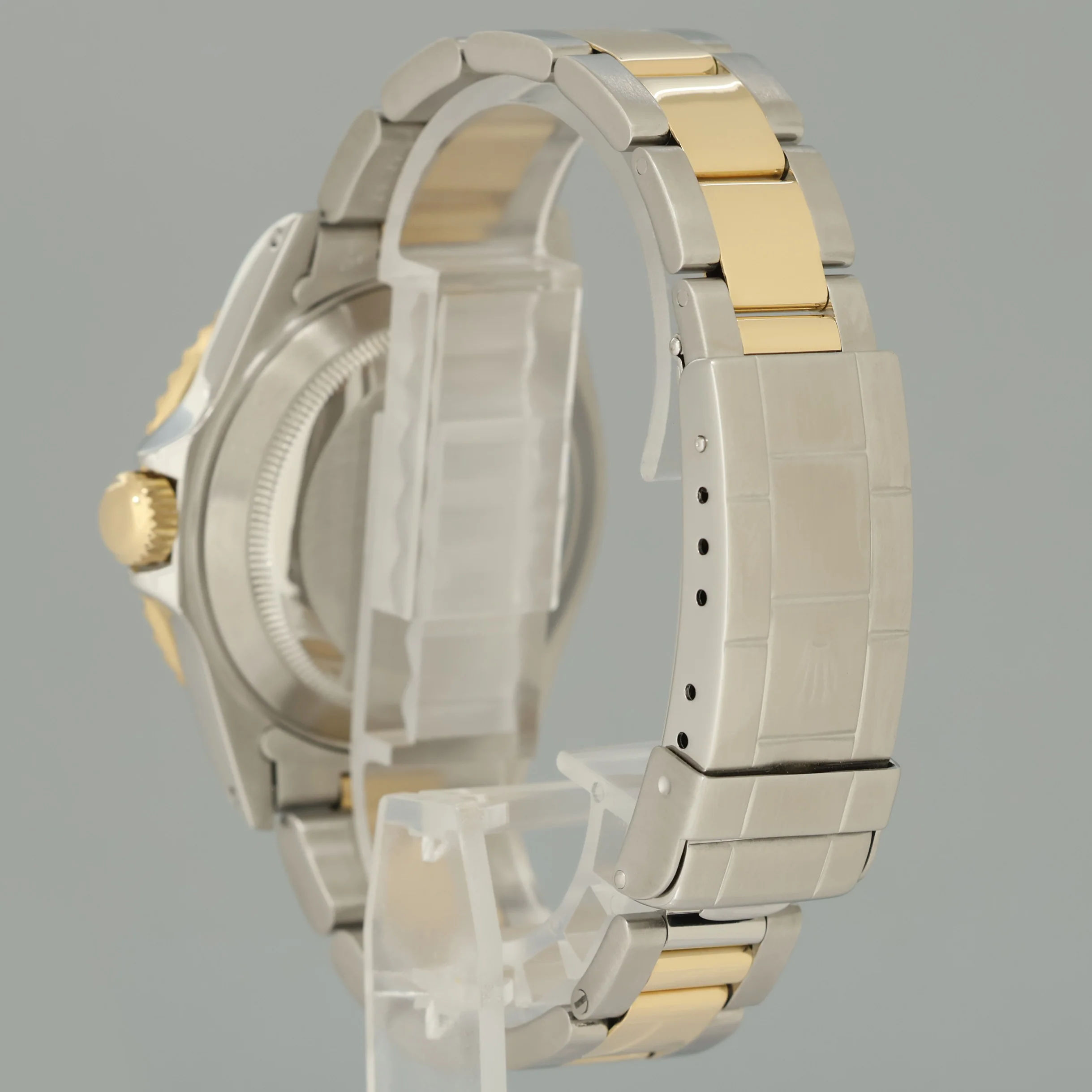 MINT Rolex Submariner 16613 Two Tone Yellow Gold Blue Serti Diamond 40mm Watch Box - Image 4