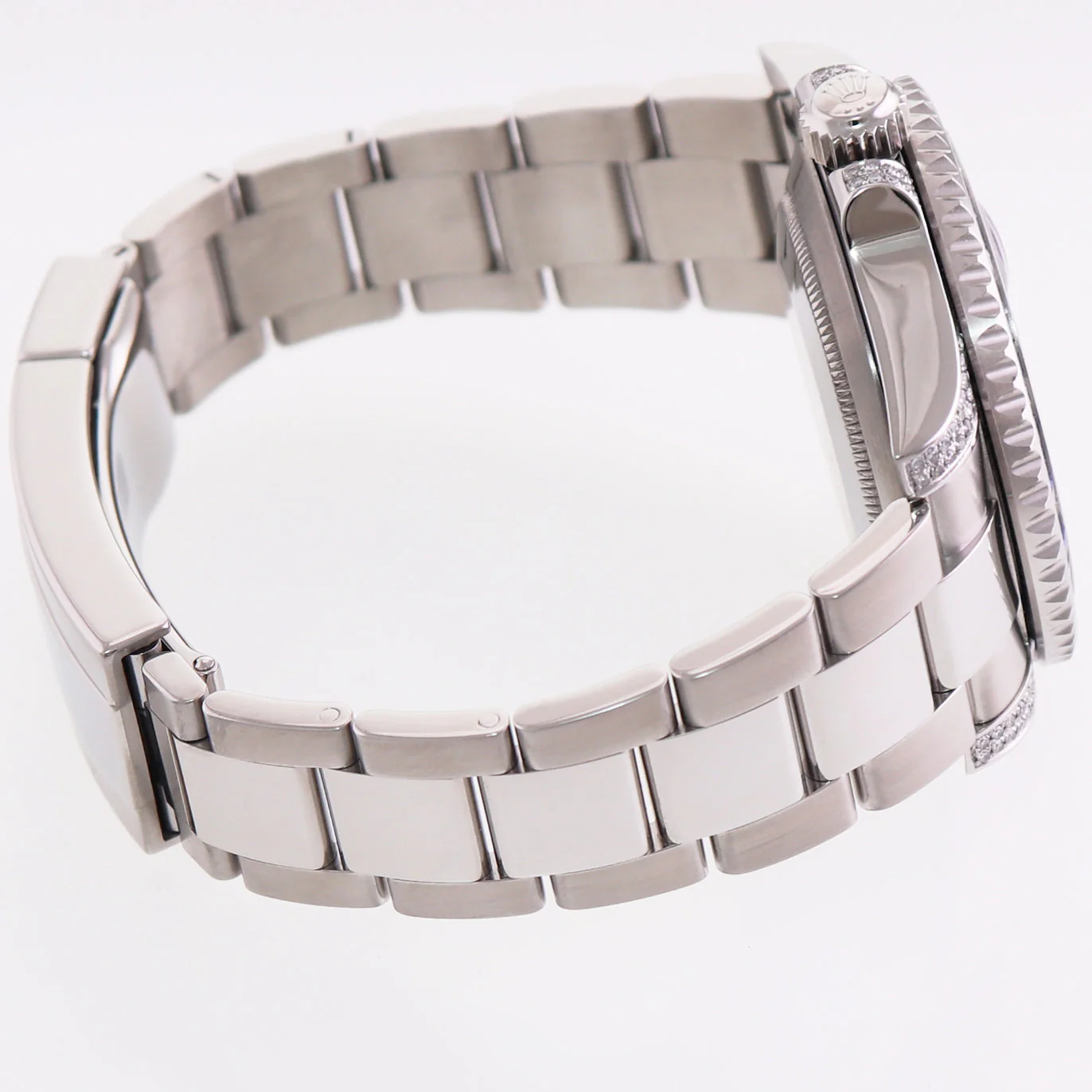 2017 MINT Rolex Submariner Date 116610 Diamond Sapphire Steel Blue Ceramic Watch - Image 5
