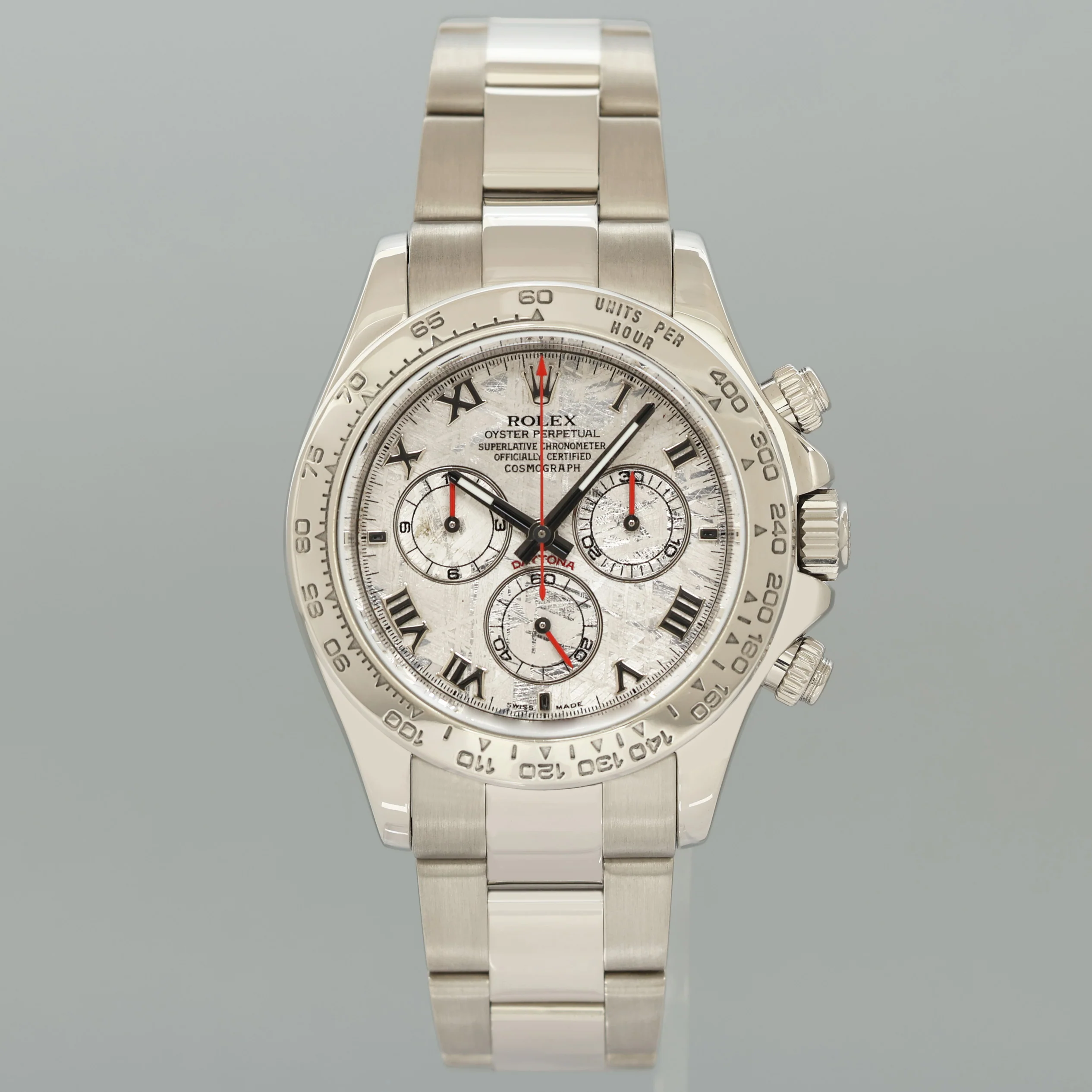 MINT 2015 Rolex Daytona Meteorite Roman 116509 White Gold Chronograph Watch Box - Image 2