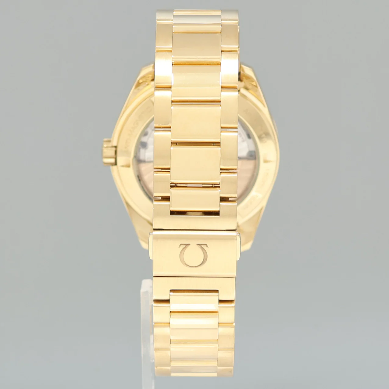 Omega Seamaster Mother of Pearl Diamond 231.55.39.21.55.002 Yellow Gold Watch - Image 4