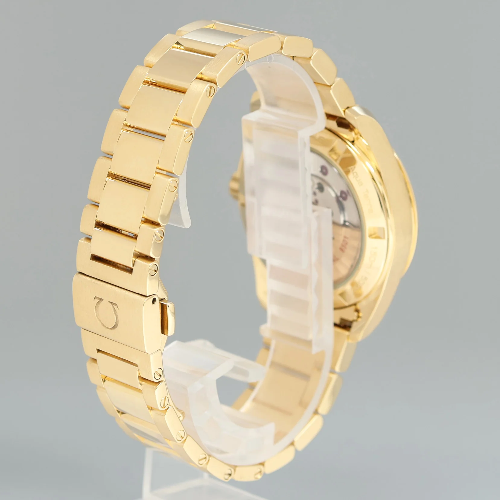 Omega Seamaster Mother of Pearl Diamond 231.55.39.21.55.002 Yellow Gold Watch - Image 5