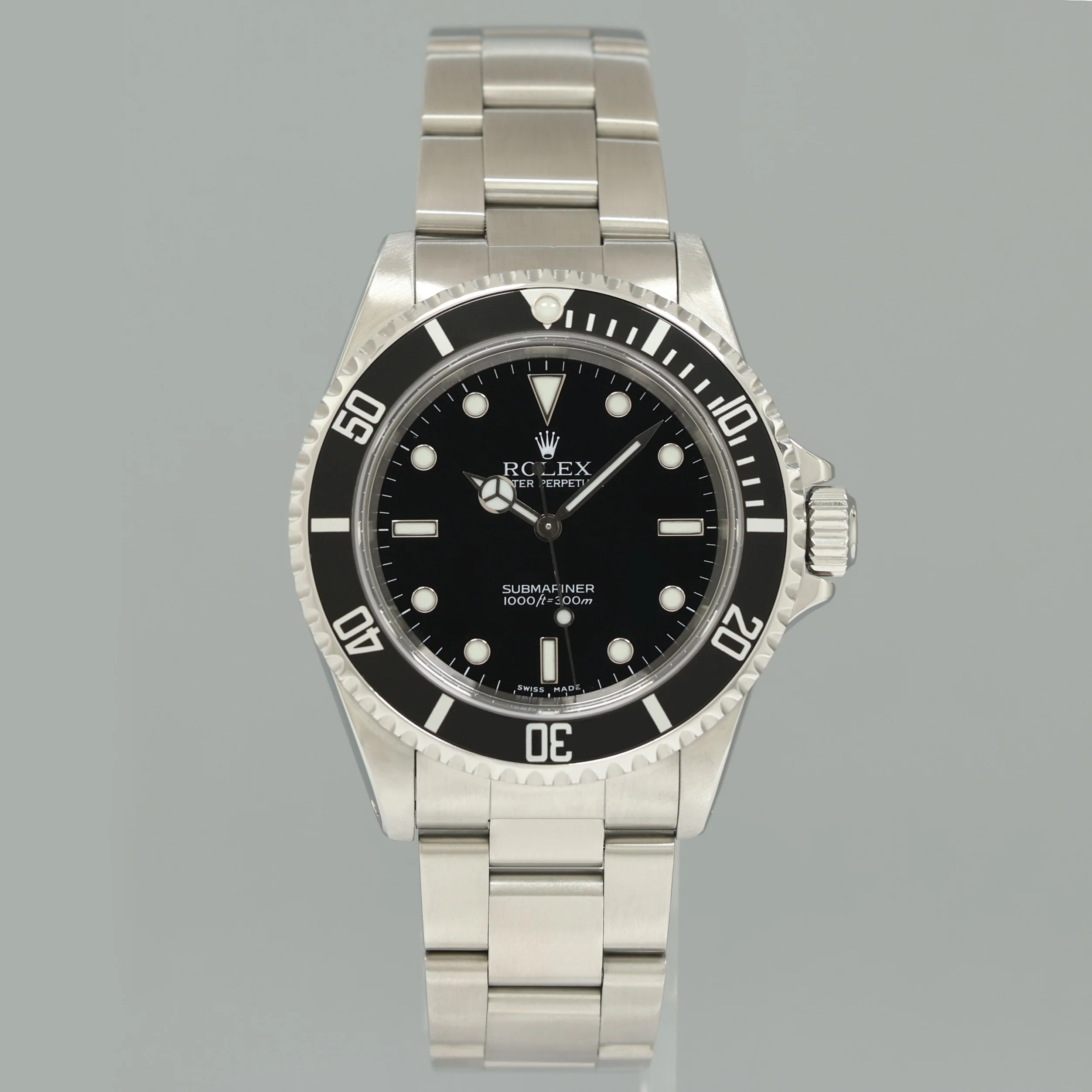 PAPERS 2001 MINT Rolex Submariner No-Date 2 Line Dial 14060M Steel Black Watch Box - Image 2