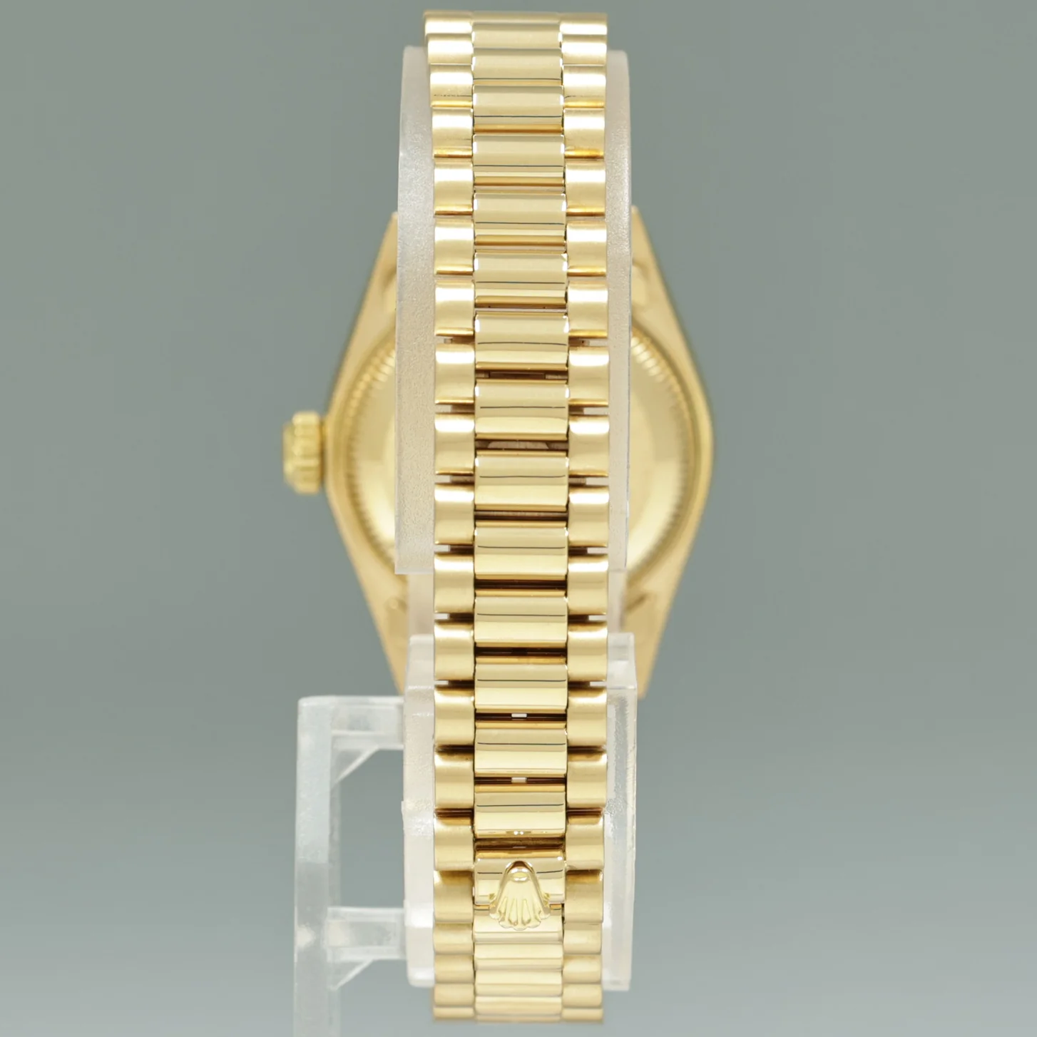PAPERS MINT 69178 Pearl Diamond Ladies Rolex DateJust President 26mm Yellow Gold Watch - Image 5