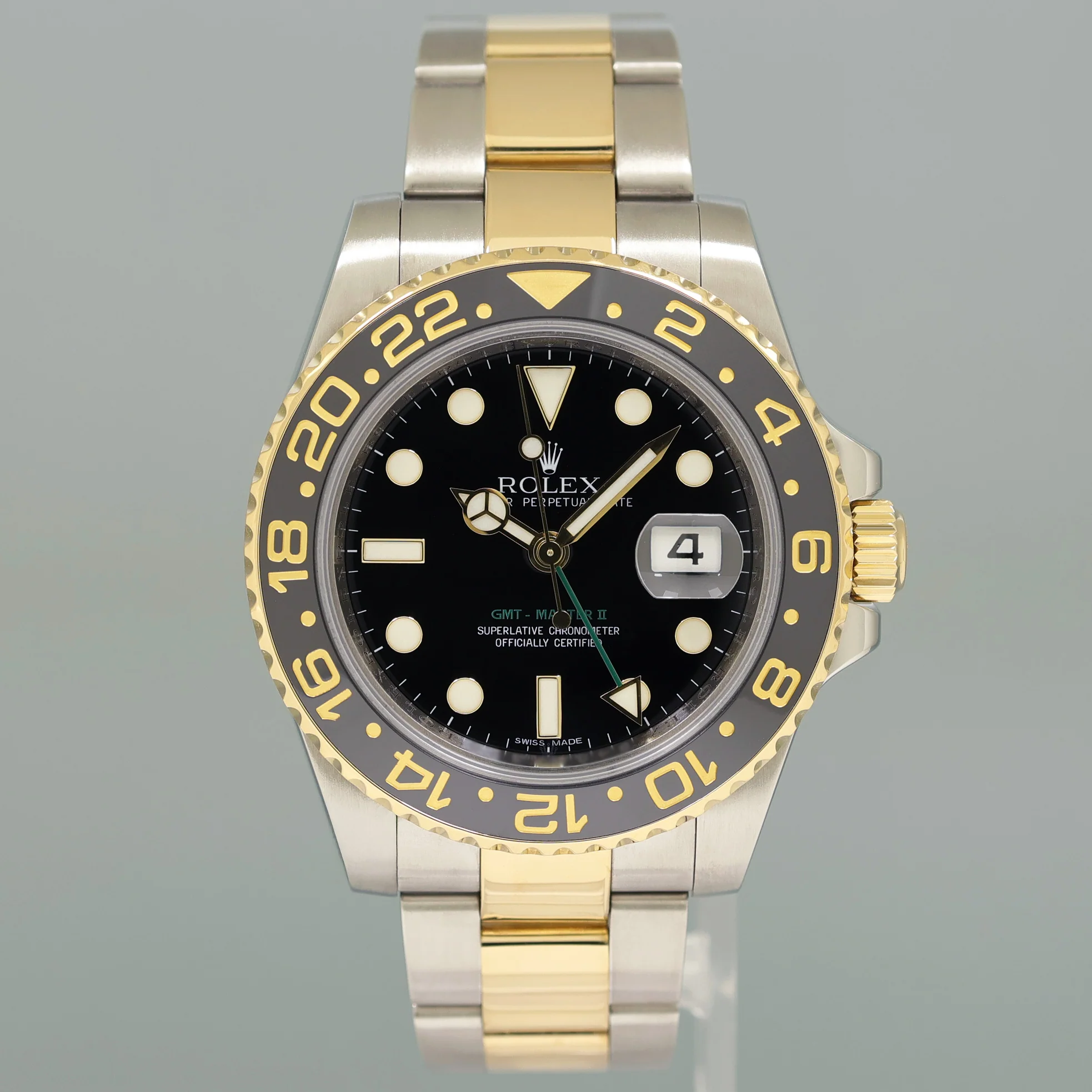 PAPERS MINT Rolex GMT-Master II 2 Ceramic 116713LN Black Two Tone Steel Gold Watch Box - Image 2