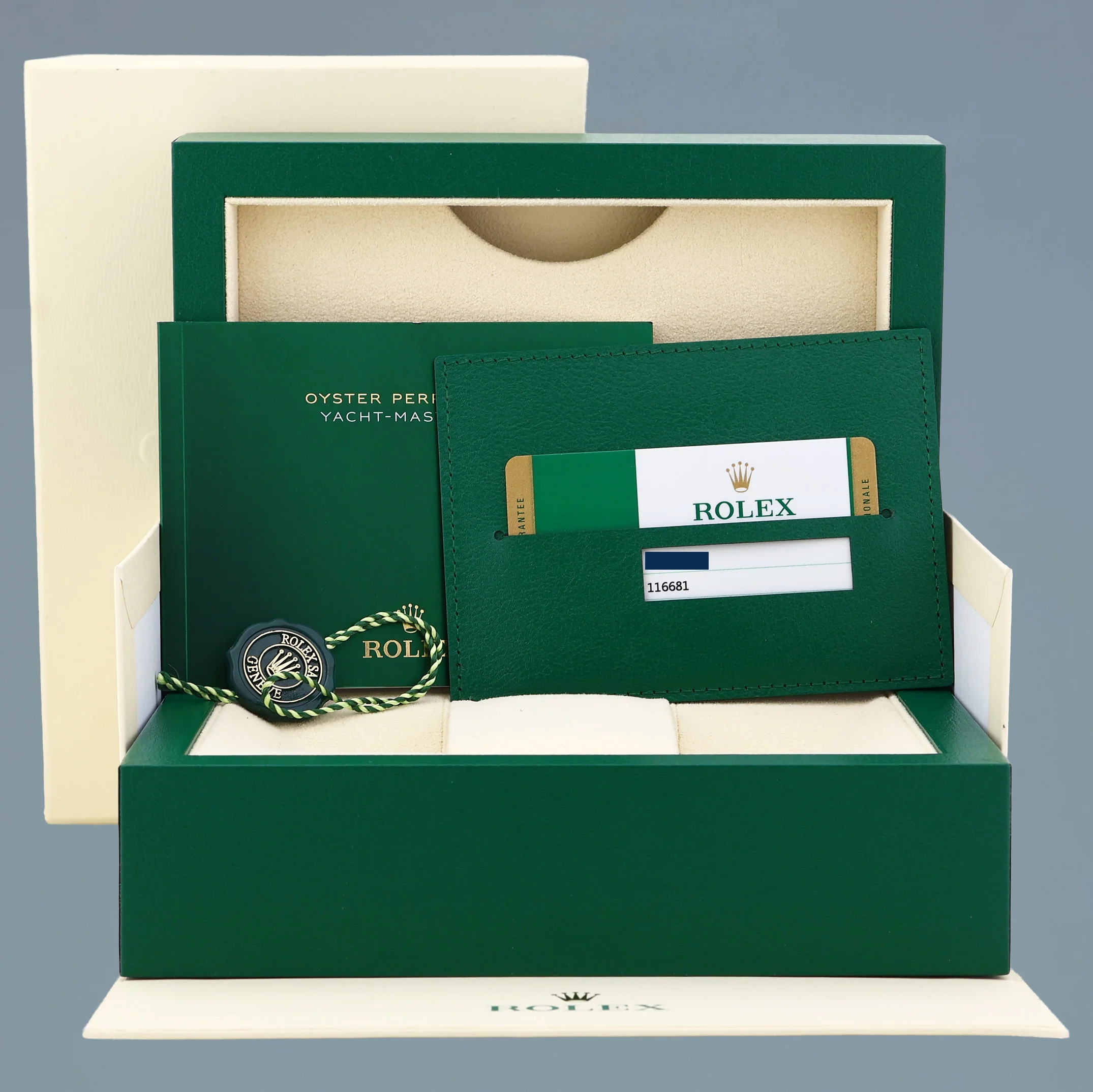 PAPERS MINT Rolex Yacht-Master II 116681 Steel Everose Gold Mercedes Hands Watch Box - Image 7