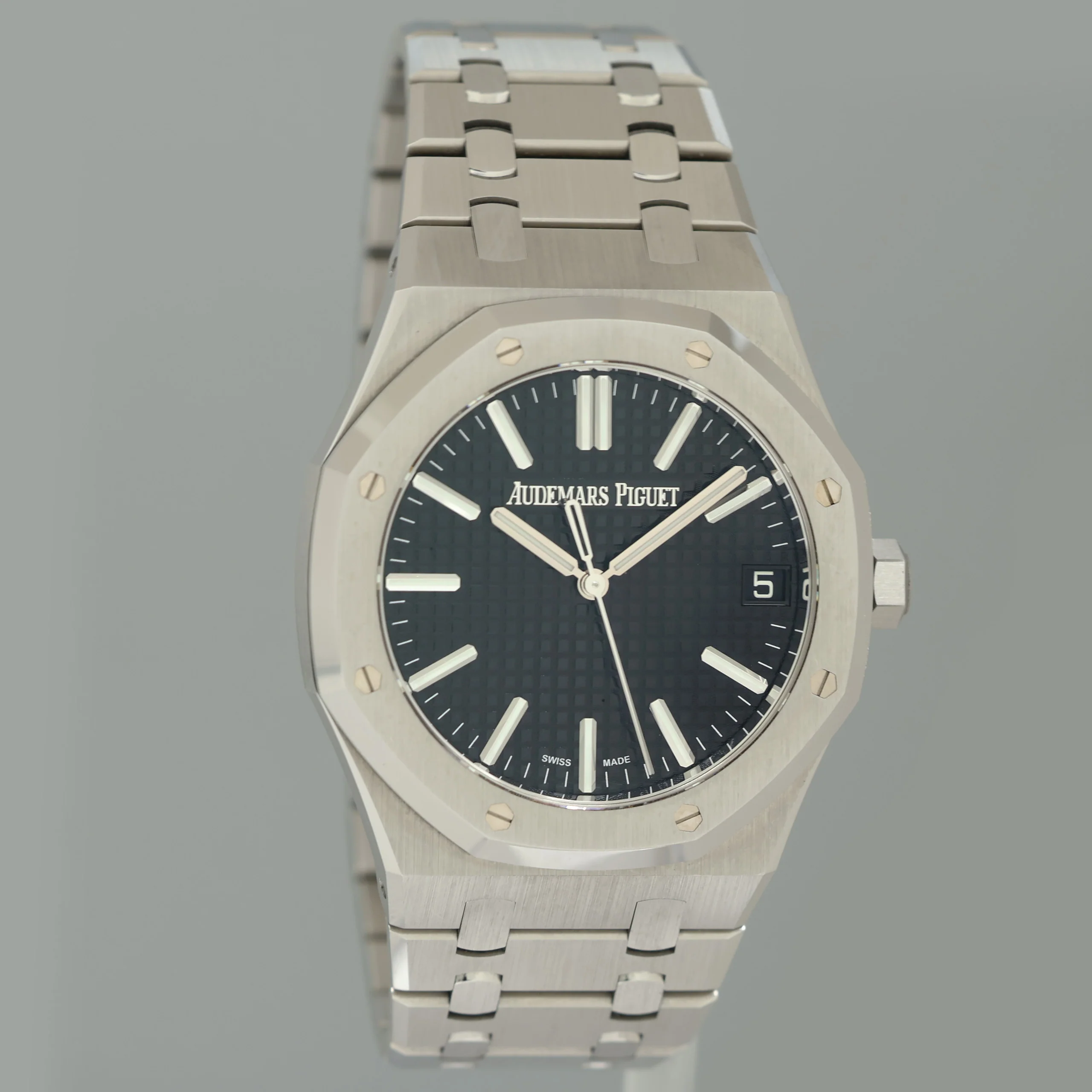 2025 PAPERS MINT AUDEMARS PIGUET 15510ST BLACK DIAL 41MM WATCH BOX - Image 3