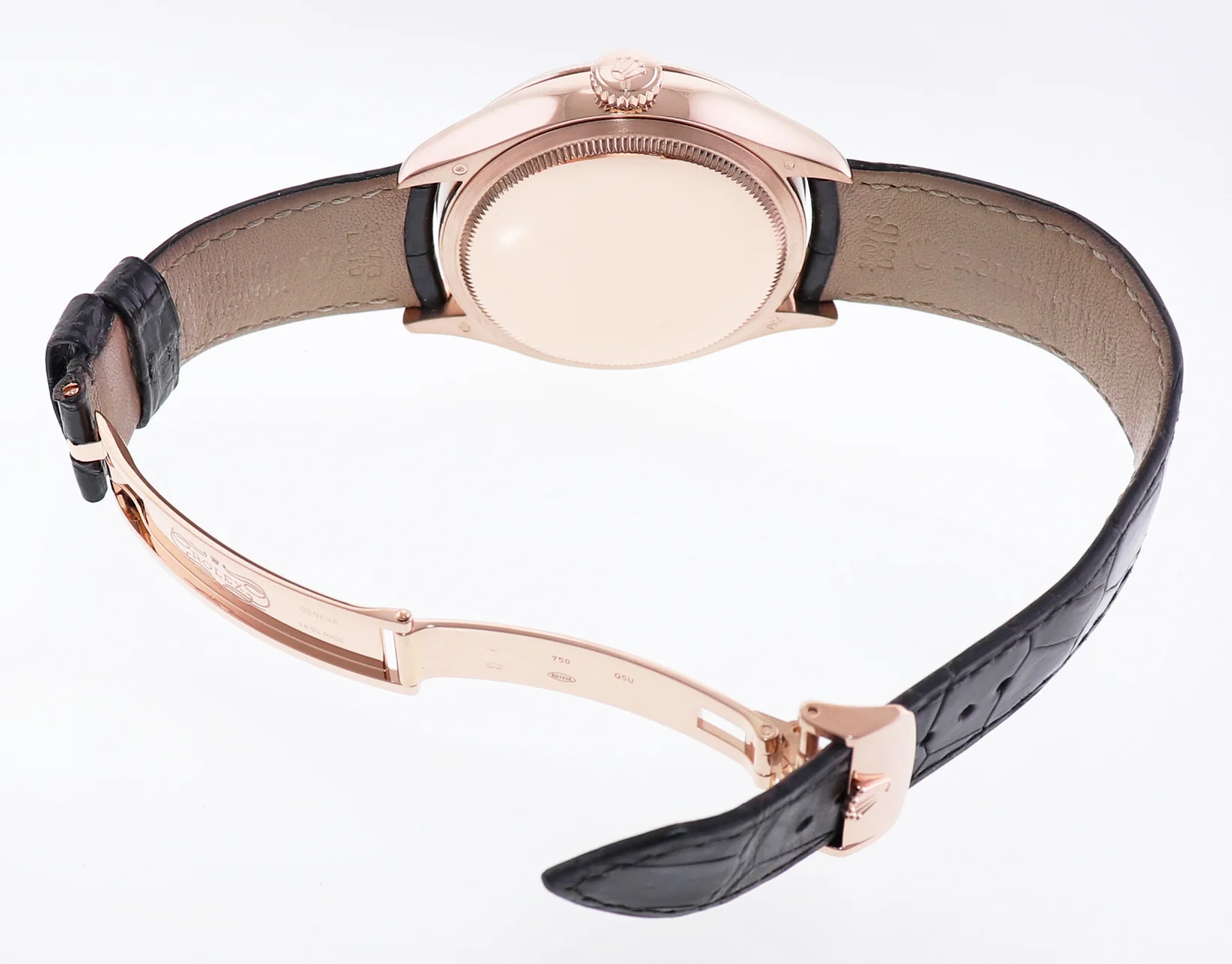 MINT PAPERS Rolex Cellini Moonphase White Dial Rose Gold 39mm Leather 50535 Watch - Image 7
