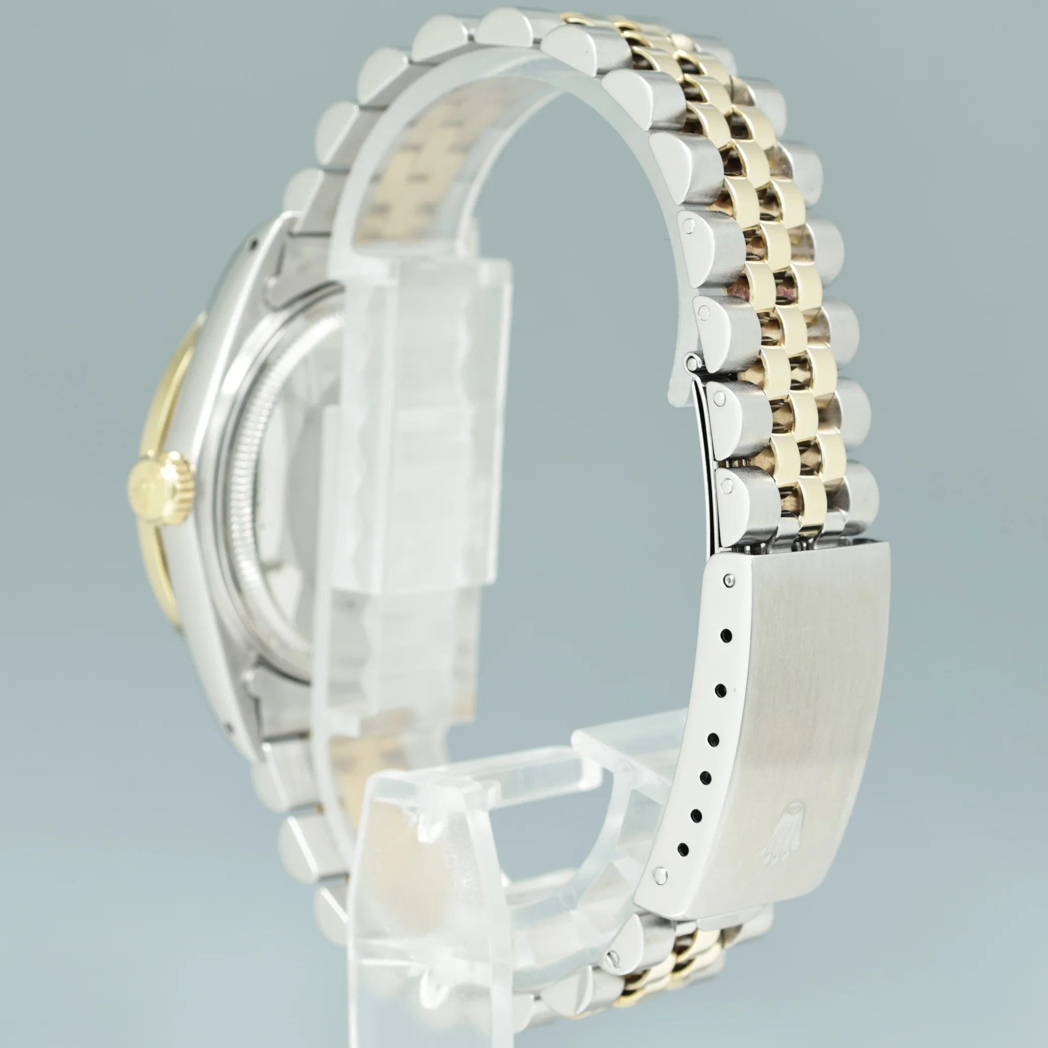 PEARL & DIAMOND BEZEL Rolex DateJust 16233 Two-Tone Yellow Gold Jubilee Watch Box - Image 4