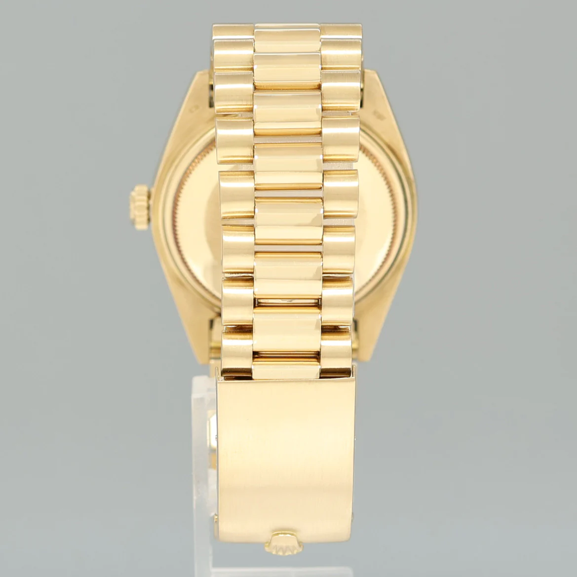 Rolex DateJust 36mm 1601 Yellow Gold President Champagne Pie Pan Stick Watch Box - Image 5