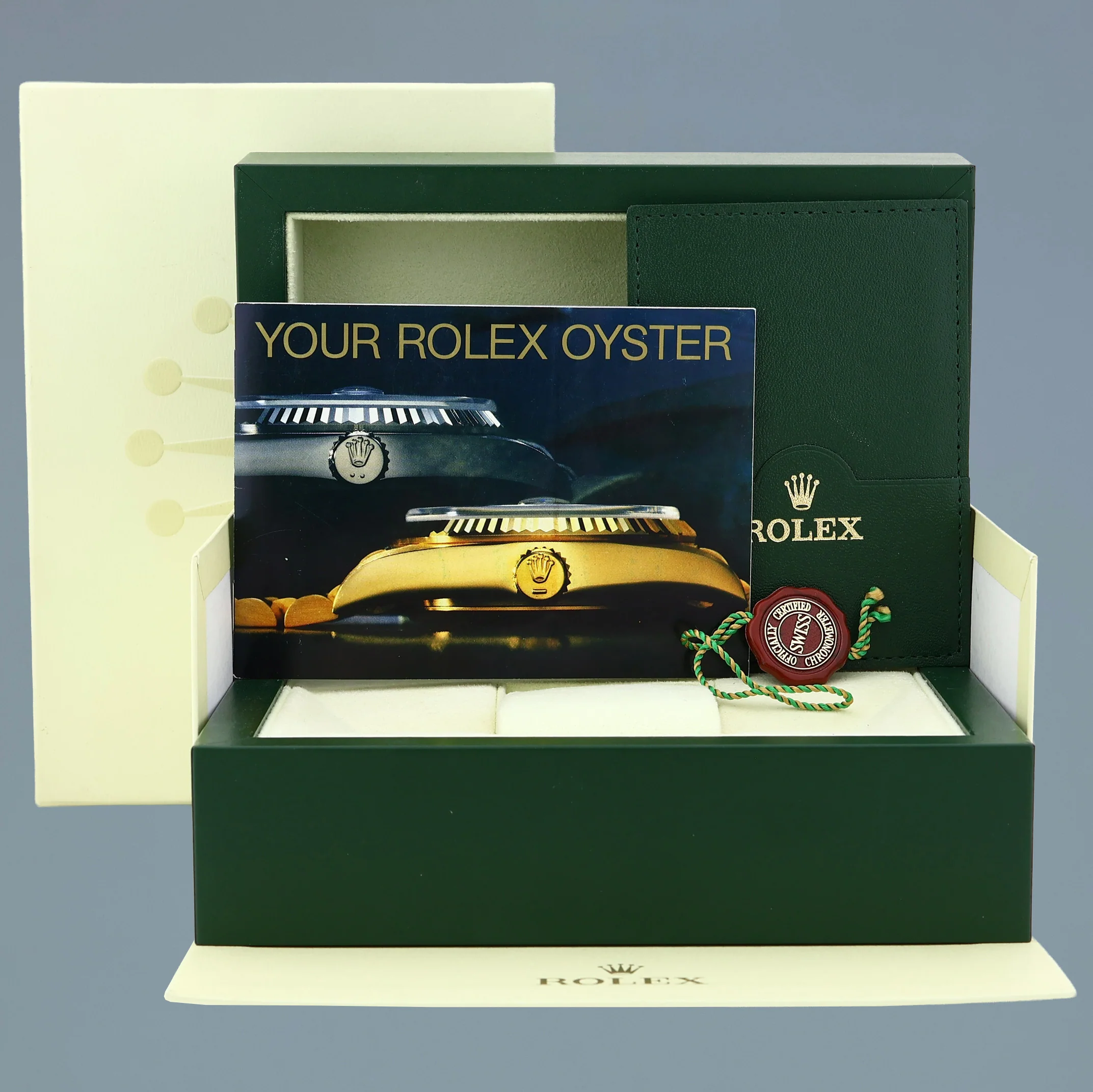 Rolex DateJust 36mm 1601 Yellow Gold President Champagne Pie Pan Stick Watch Box - Image 7
