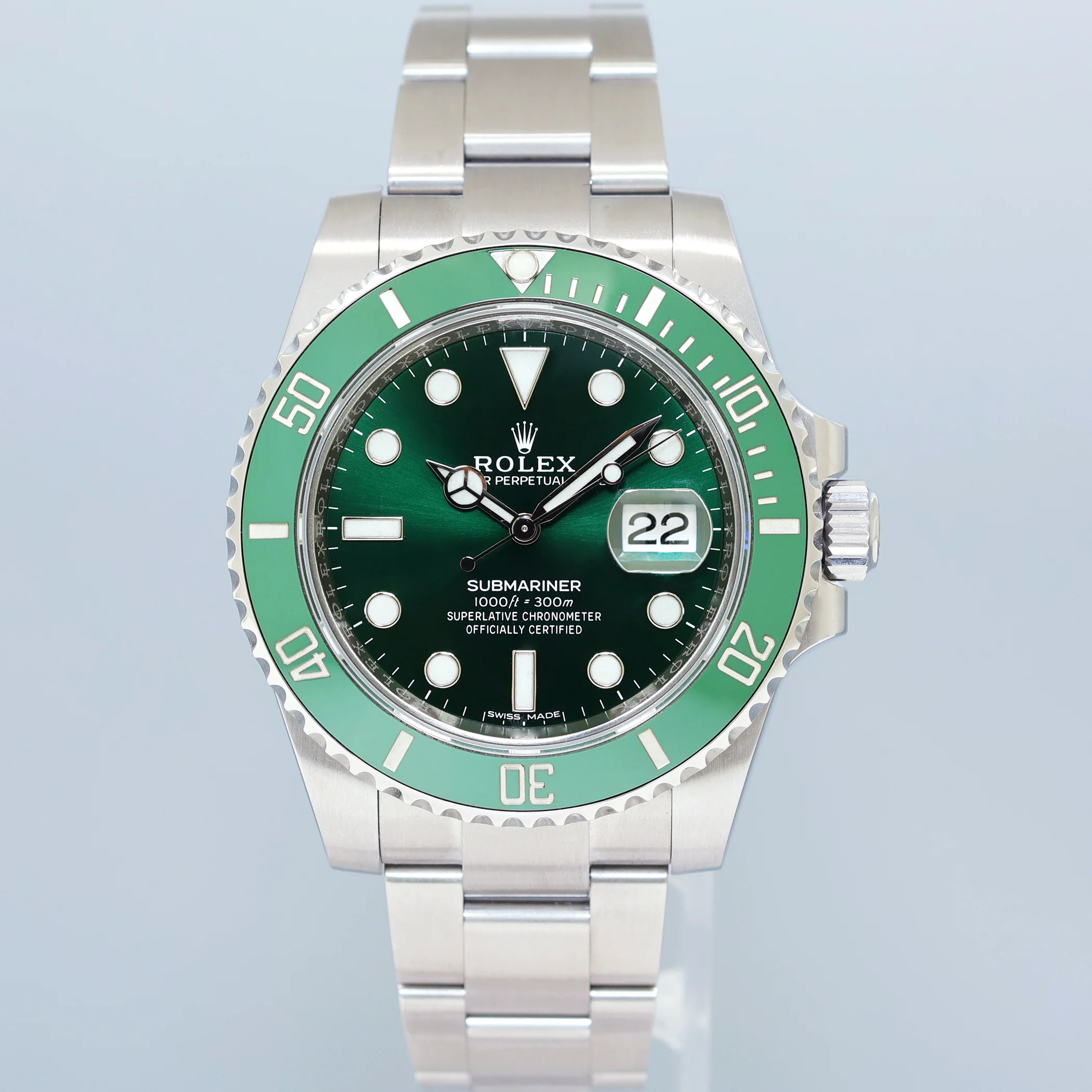 STICKERS JUNE 2020 NEW PAPERS Rolex Submariner Hulk 116610LV Green Ceramic Watch - Image 2