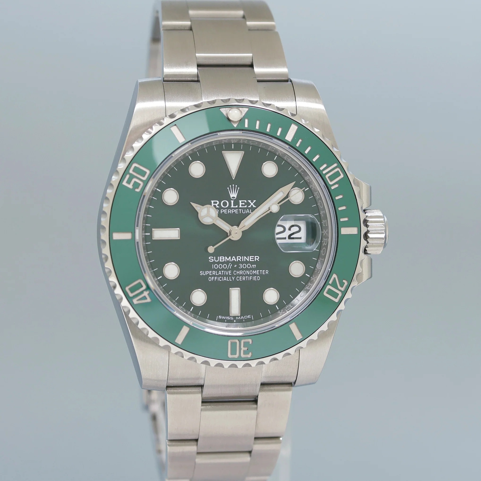 STICKERS JUNE 2020 NEW PAPERS Rolex Submariner Hulk 116610LV Green Ceramic Watch - Image 3