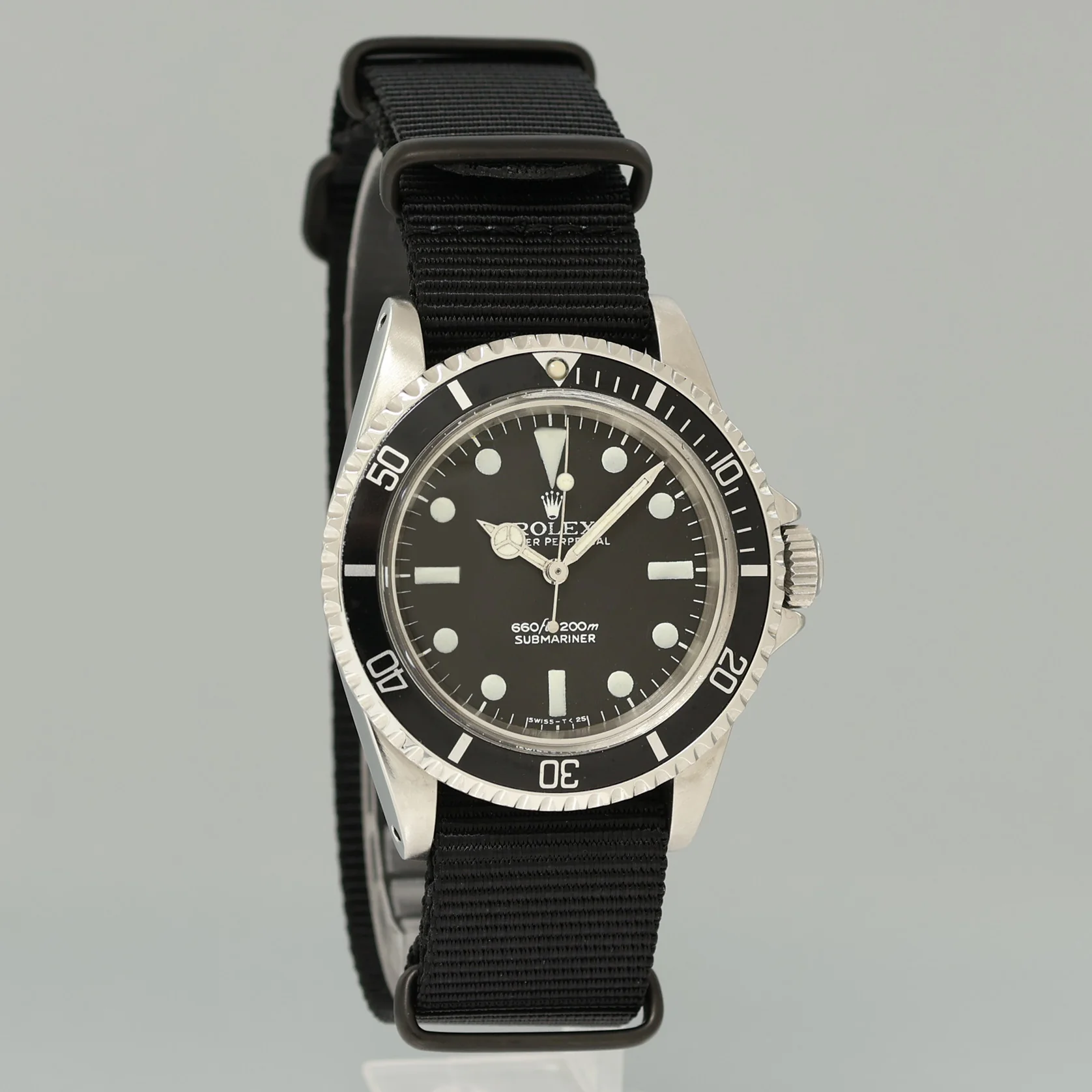 Vintage Rolex Submariner 5513 Matte Feet First Dial 40mm Steel Oyster Watch Box - Image 3
